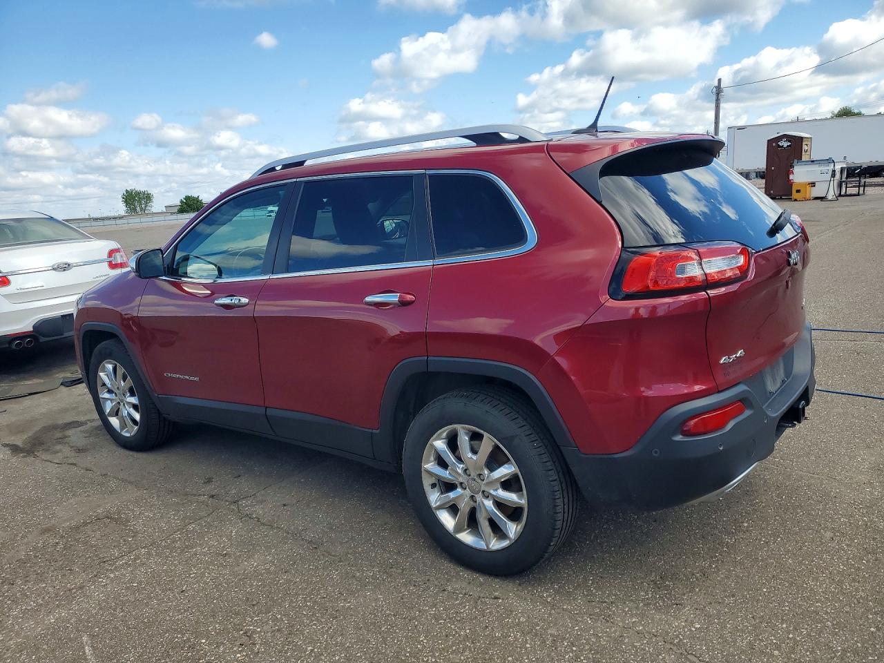 2015 Jeep Cherokee Limited Red vin: 1C4PJMDS0FW609738