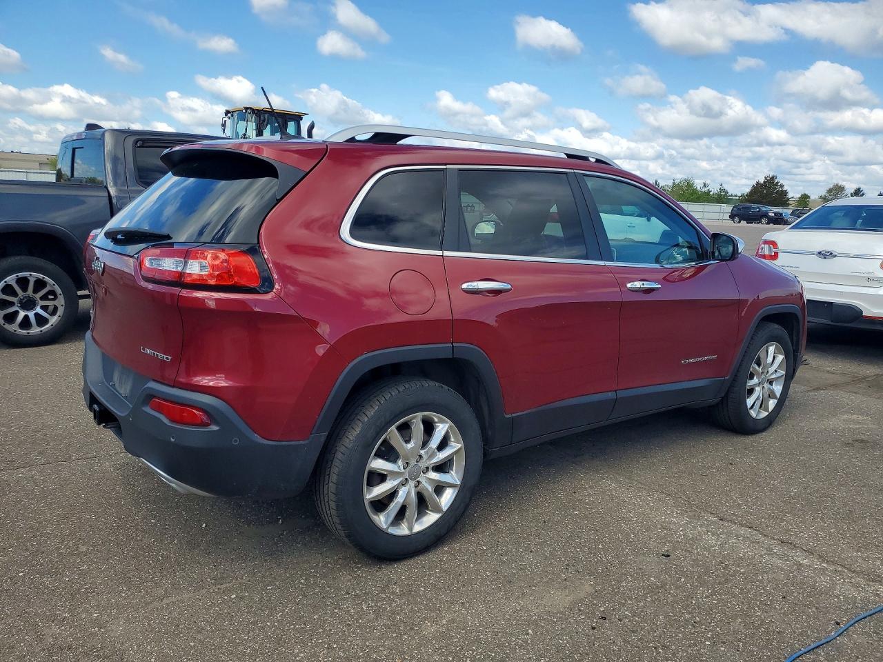 2015 Jeep Cherokee Limited Red vin: 1C4PJMDS0FW609738