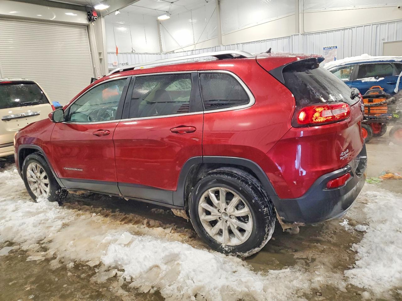 2015 Jeep Cherokee Limited Burgundy vin: 1C4PJMDS0FW652721