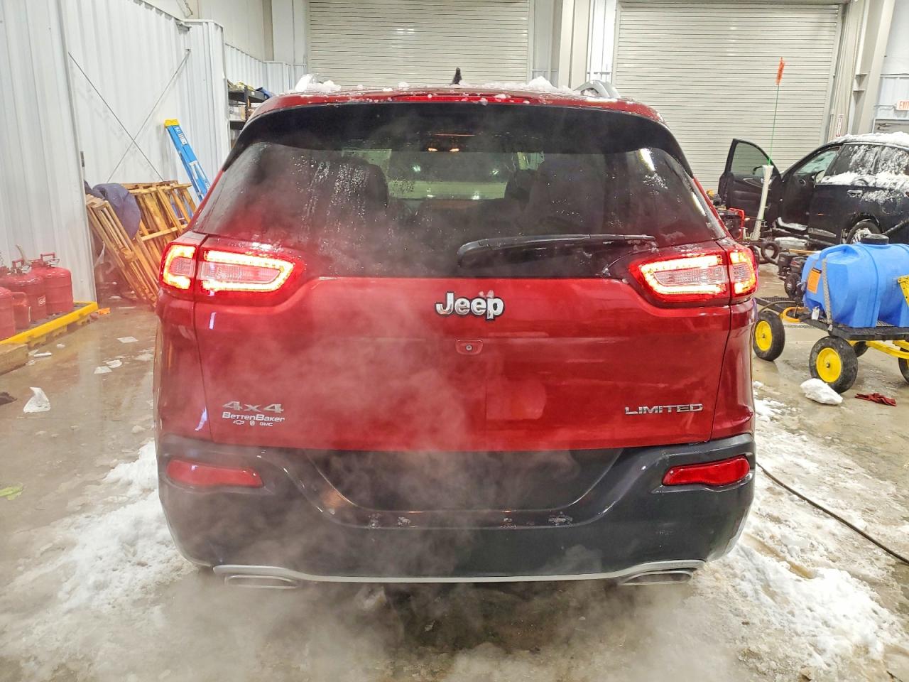 2015 Jeep Cherokee Limited Burgundy vin: 1C4PJMDS0FW652721