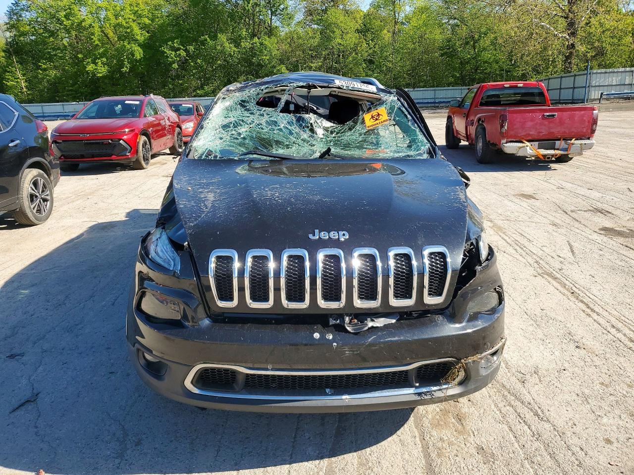 2015 Jeep Cherokee Limited Black vin: 1C4PJMDS0FW667039