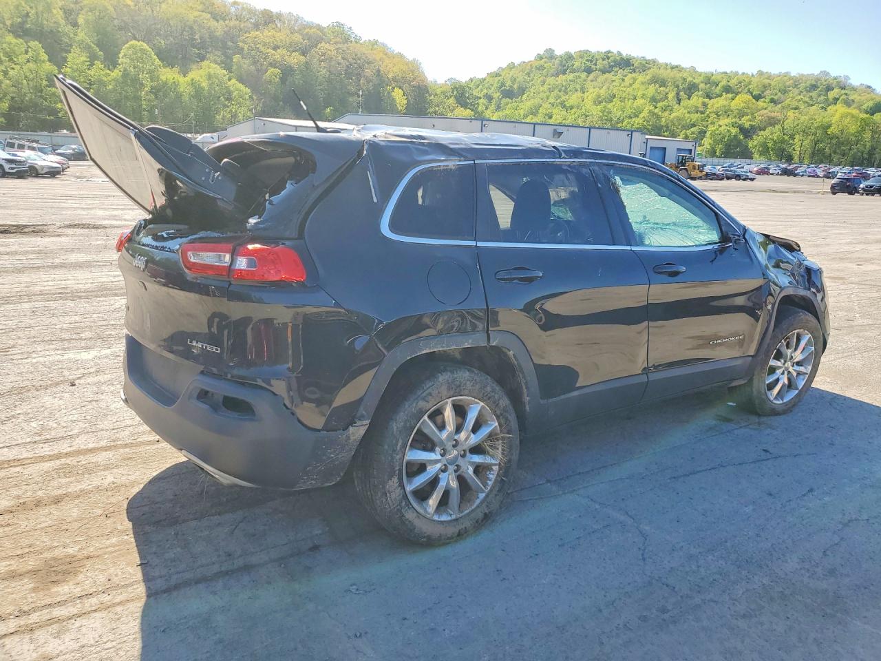 2015 Jeep Cherokee Limited Black vin: 1C4PJMDS0FW667039