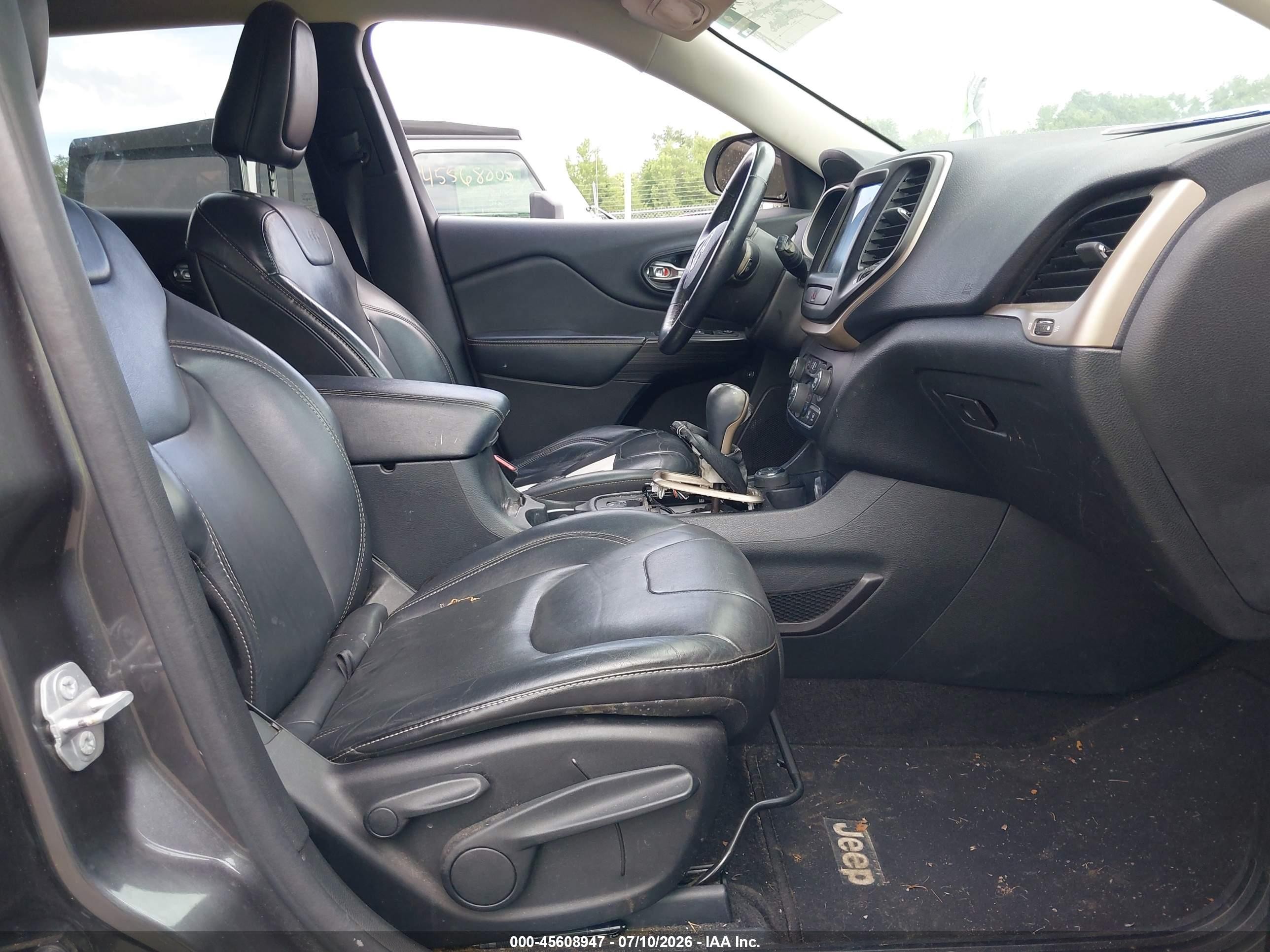 2015 Jeep Cherokee Limited Gray vin: 1C4PJMDS0FW681376