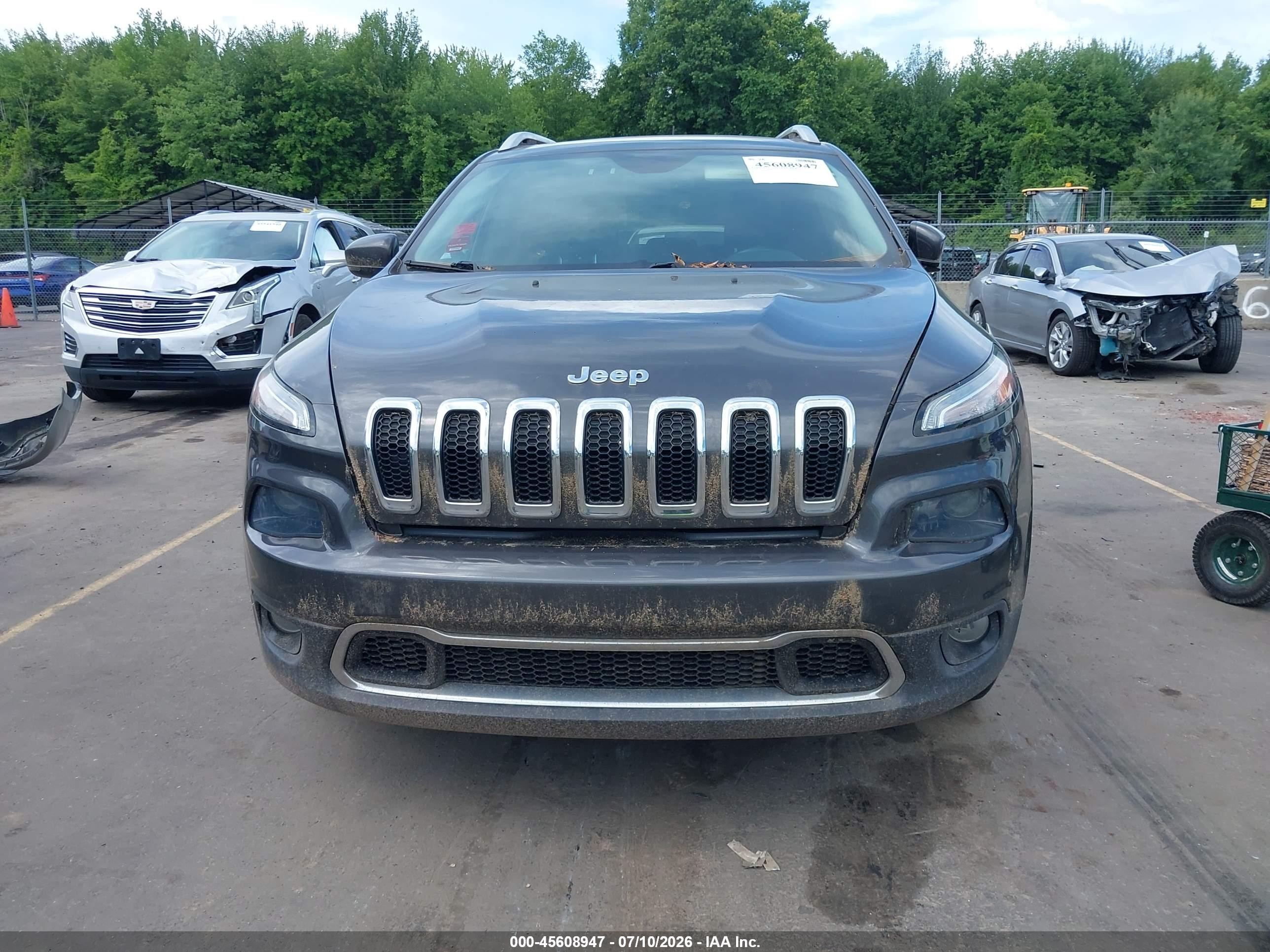 2015 Jeep Cherokee Limited Gray vin: 1C4PJMDS0FW681376