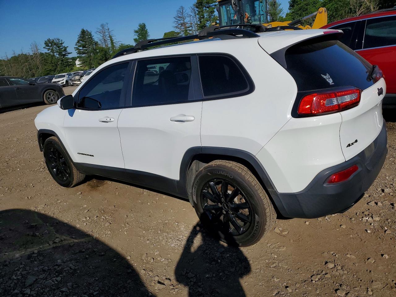 2015 Jeep Cherokee Limited White vin: 1C4PJMDS0FW682222
