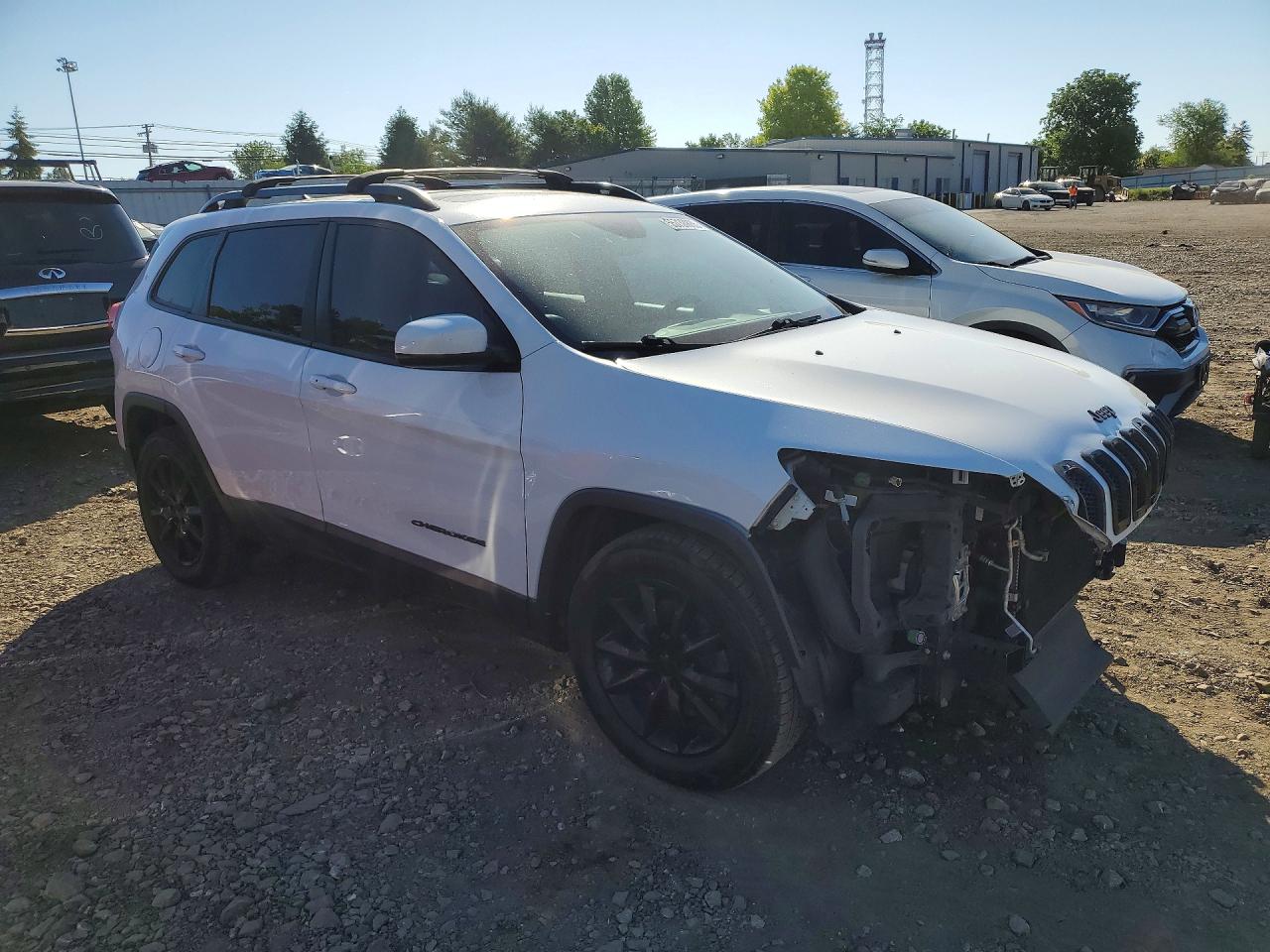 2015 Jeep Cherokee Limited White vin: 1C4PJMDS0FW682222