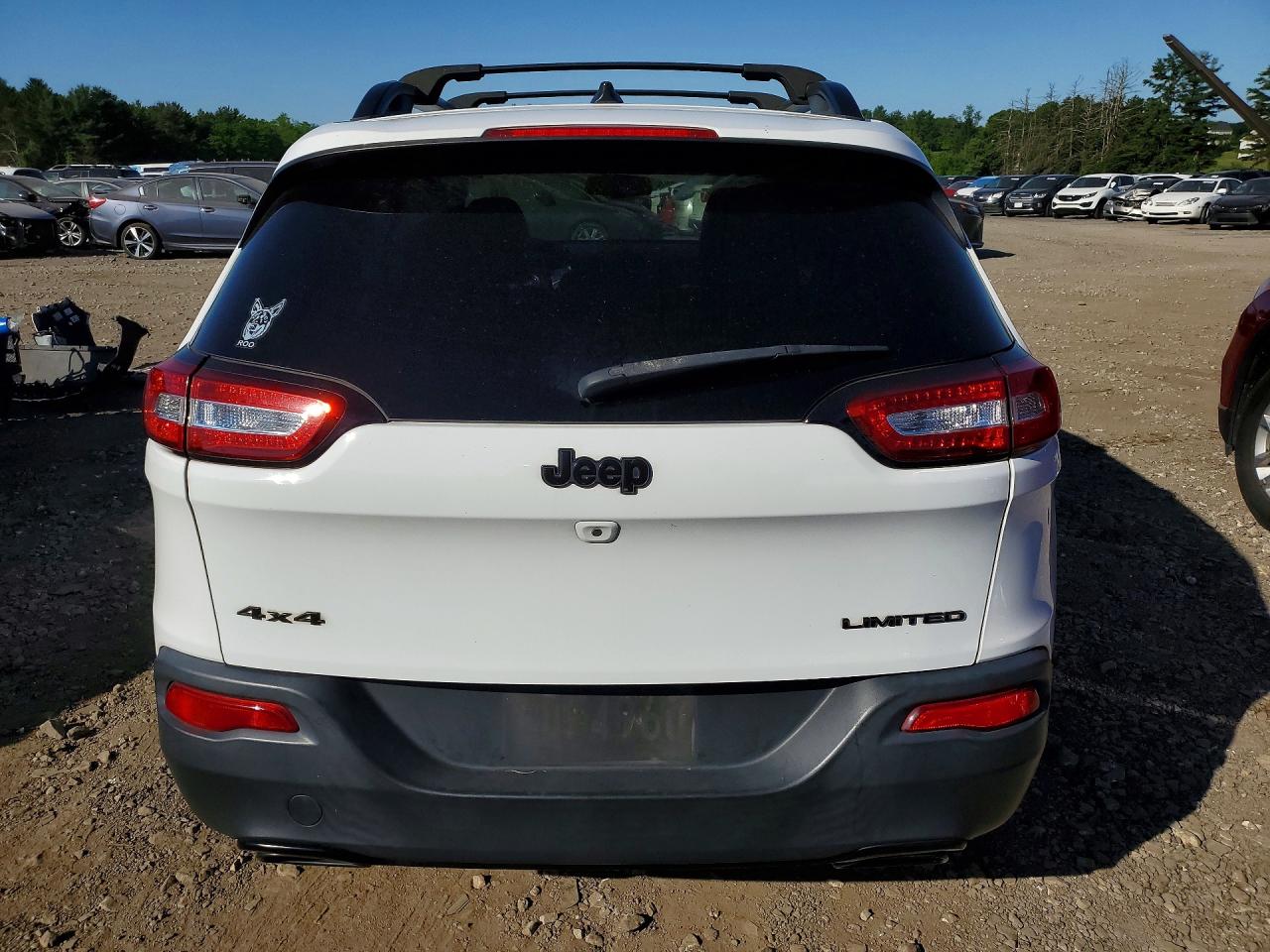 2015 Jeep Cherokee Limited White vin: 1C4PJMDS0FW682222
