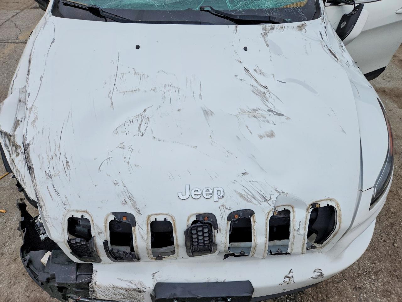 2015 Jeep Cherokee Limited White vin: 1C4PJMDS0FW682401