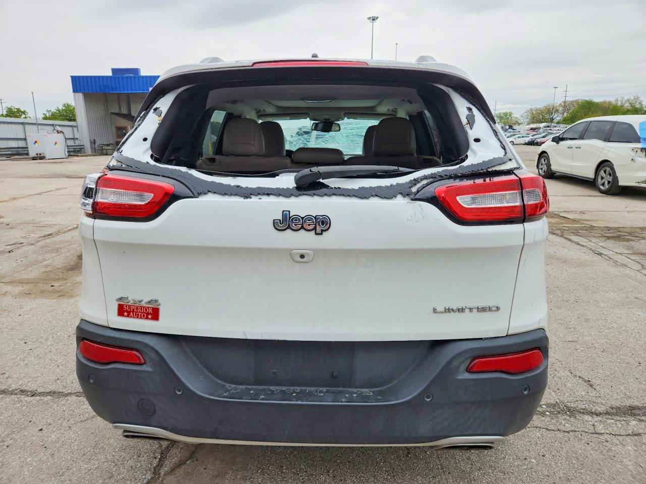 2015 Jeep Cherokee Limited White vin: 1C4PJMDS0FW682401