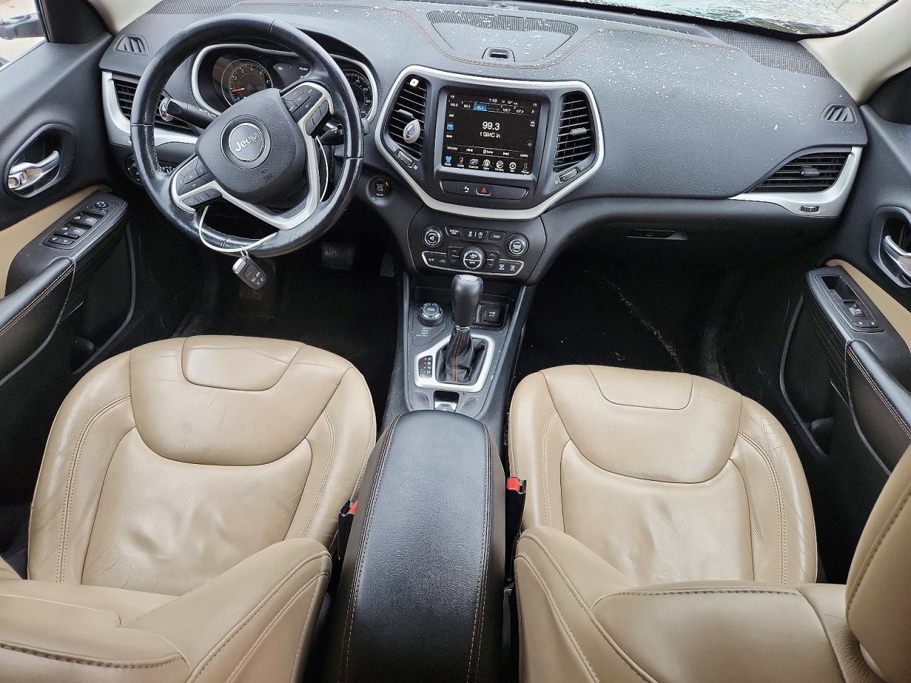 2015 Jeep Cherokee Limited White vin: 1C4PJMDS0FW682401