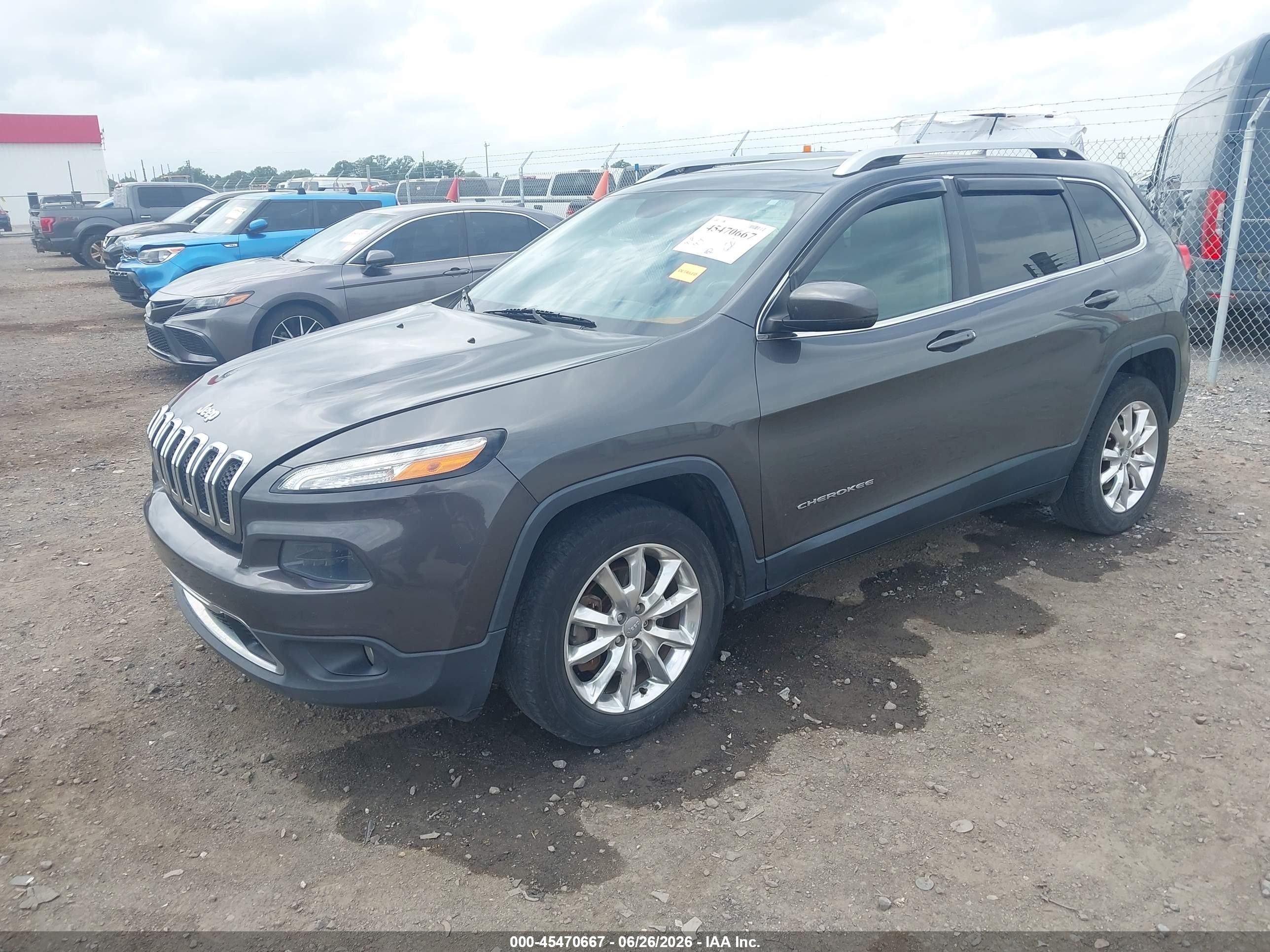 2015 Jeep Cherokee Limited Black vin: 1C4PJMDS0FW687579