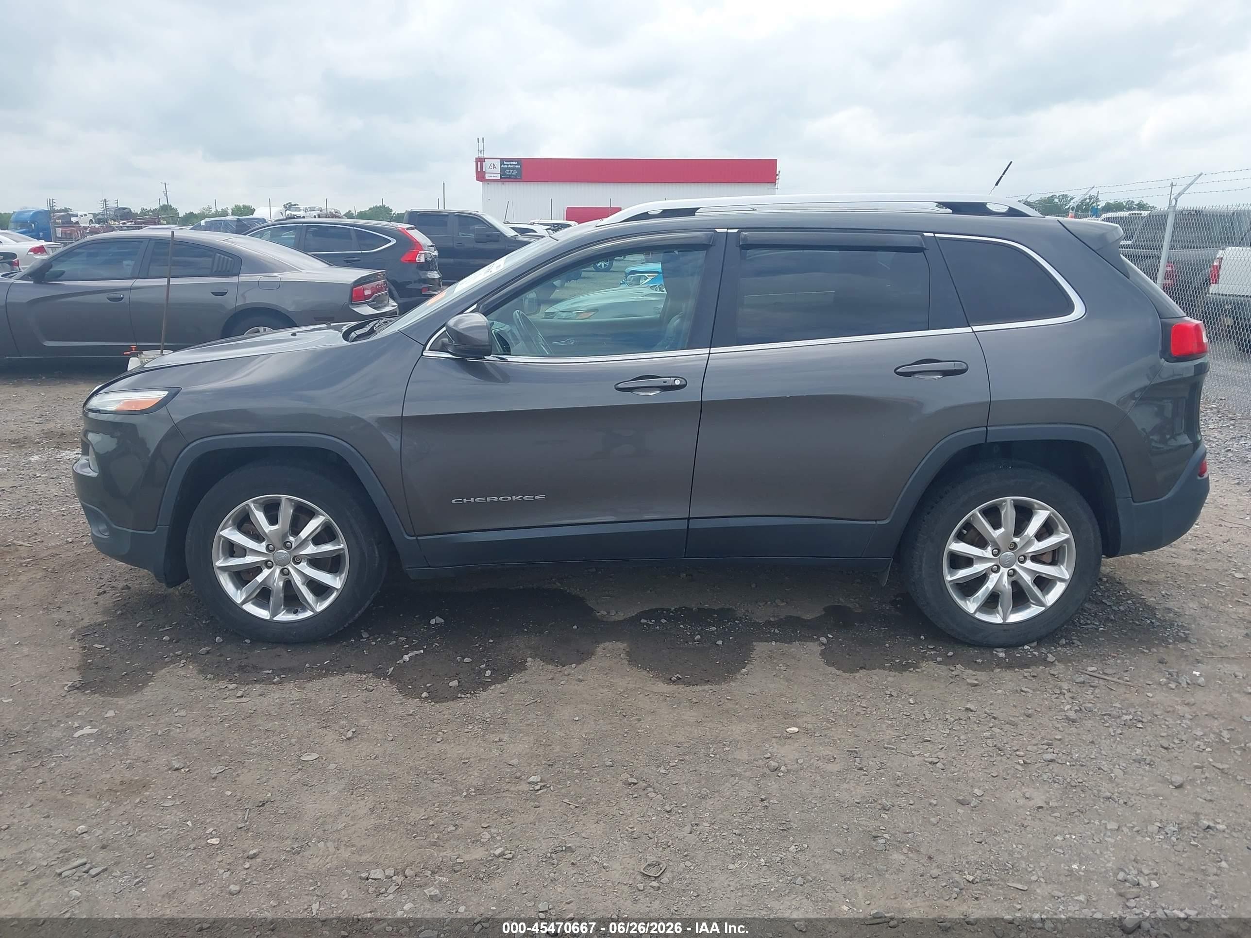 2015 Jeep Cherokee Limited Black vin: 1C4PJMDS0FW687579