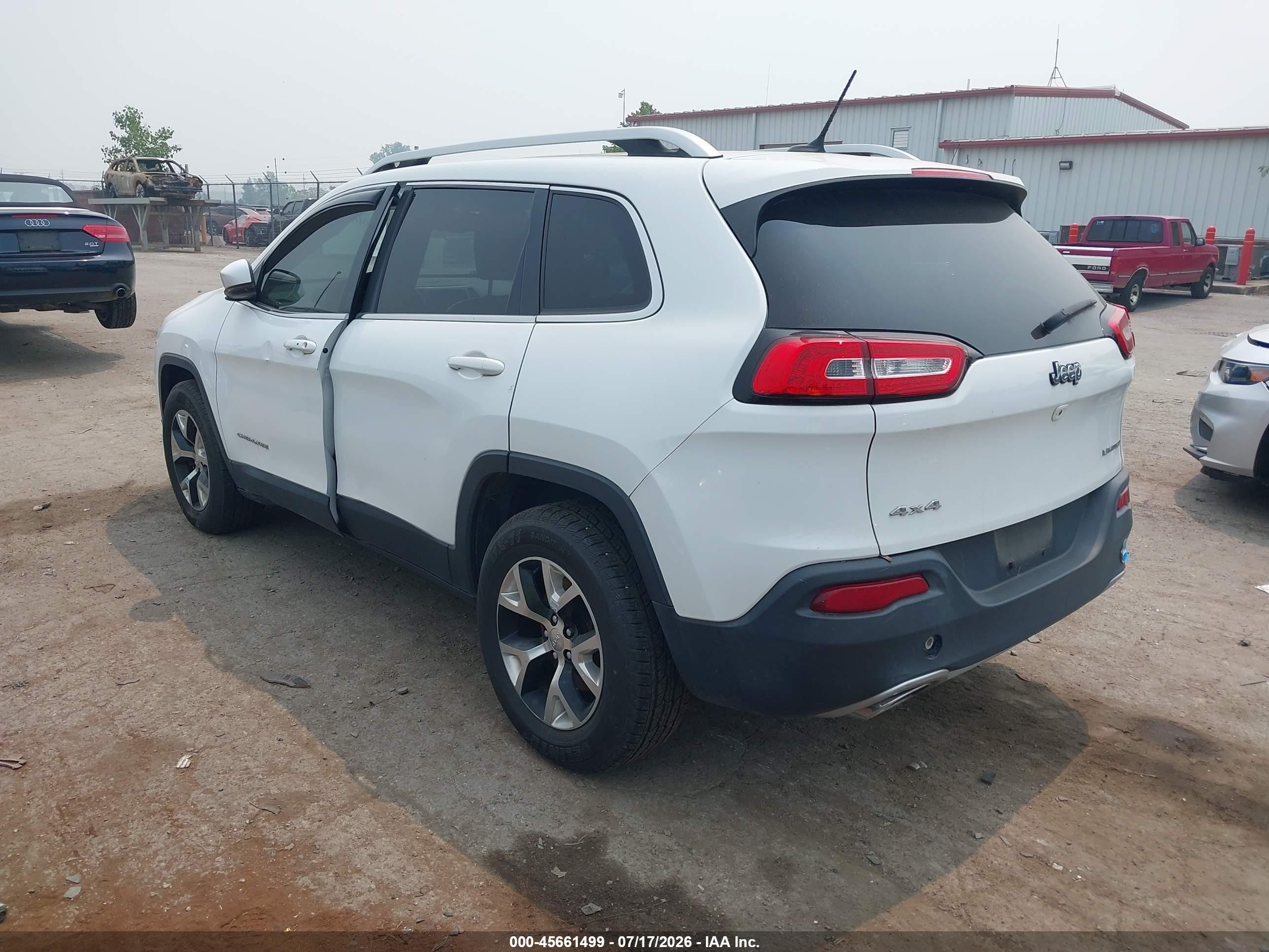 2015 Jeep Cherokee Limited Белый vin: 1C4PJMDS0FW688358