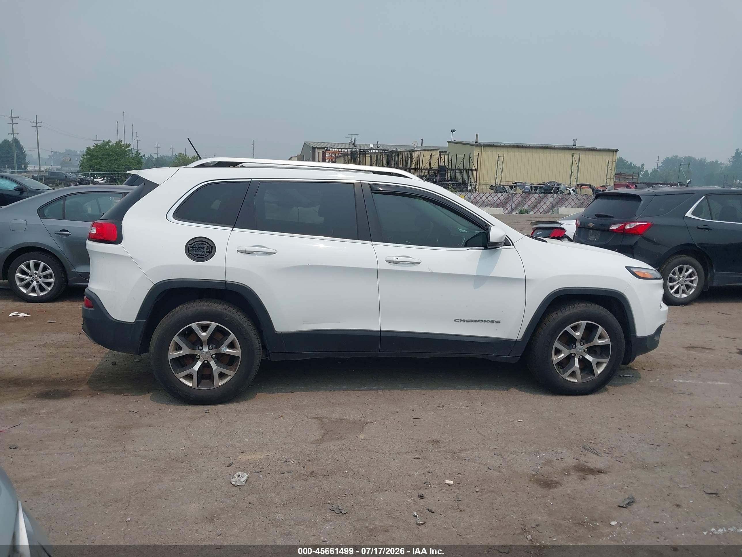 2015 Jeep Cherokee Limited Белый vin: 1C4PJMDS0FW688358
