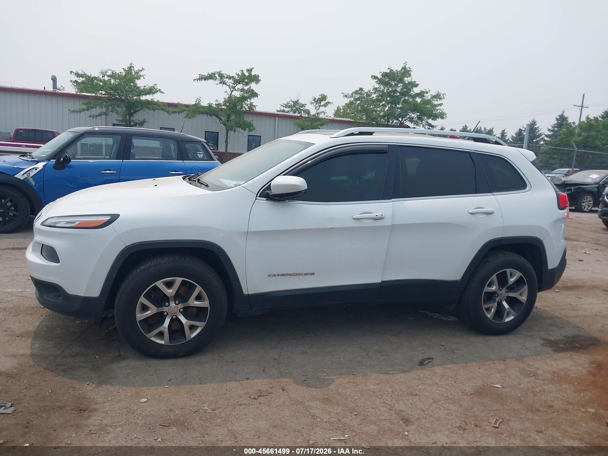 2015 Jeep Cherokee Limited Белый vin: 1C4PJMDS0FW688358