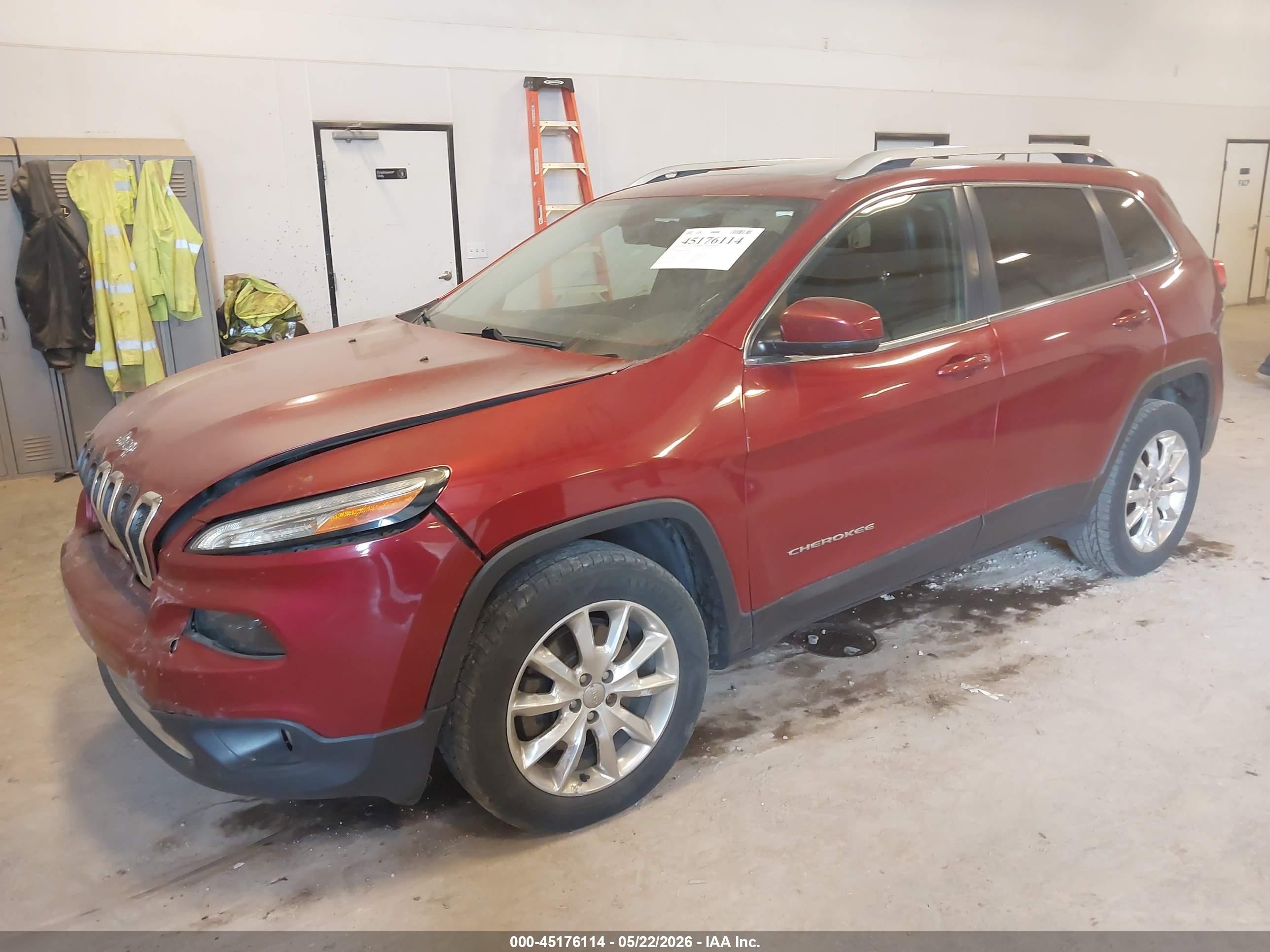 2015 Jeep Cherokee Limited Red vin: 1C4PJMDS0FW726686