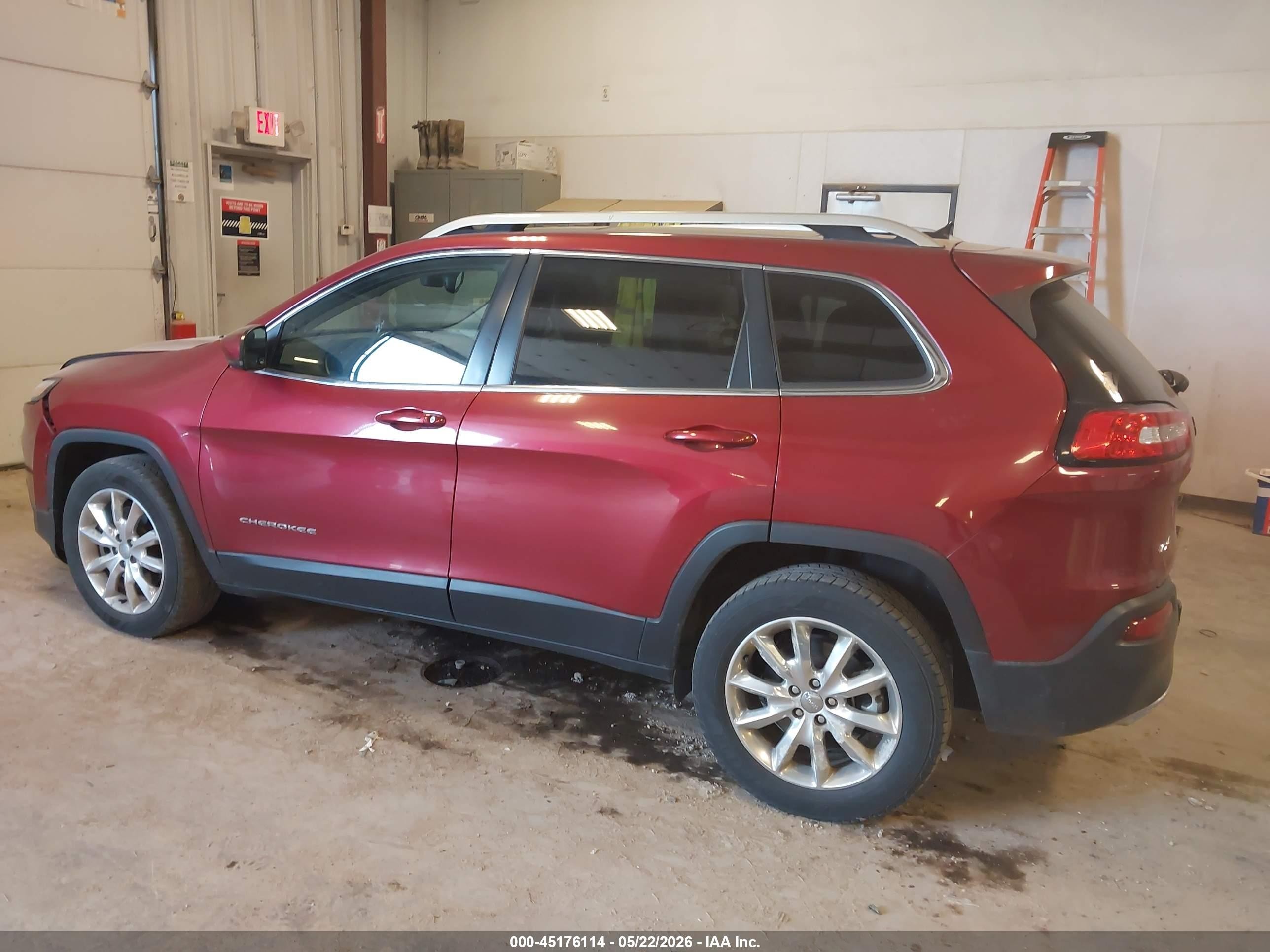 2015 Jeep Cherokee Limited Red vin: 1C4PJMDS0FW726686