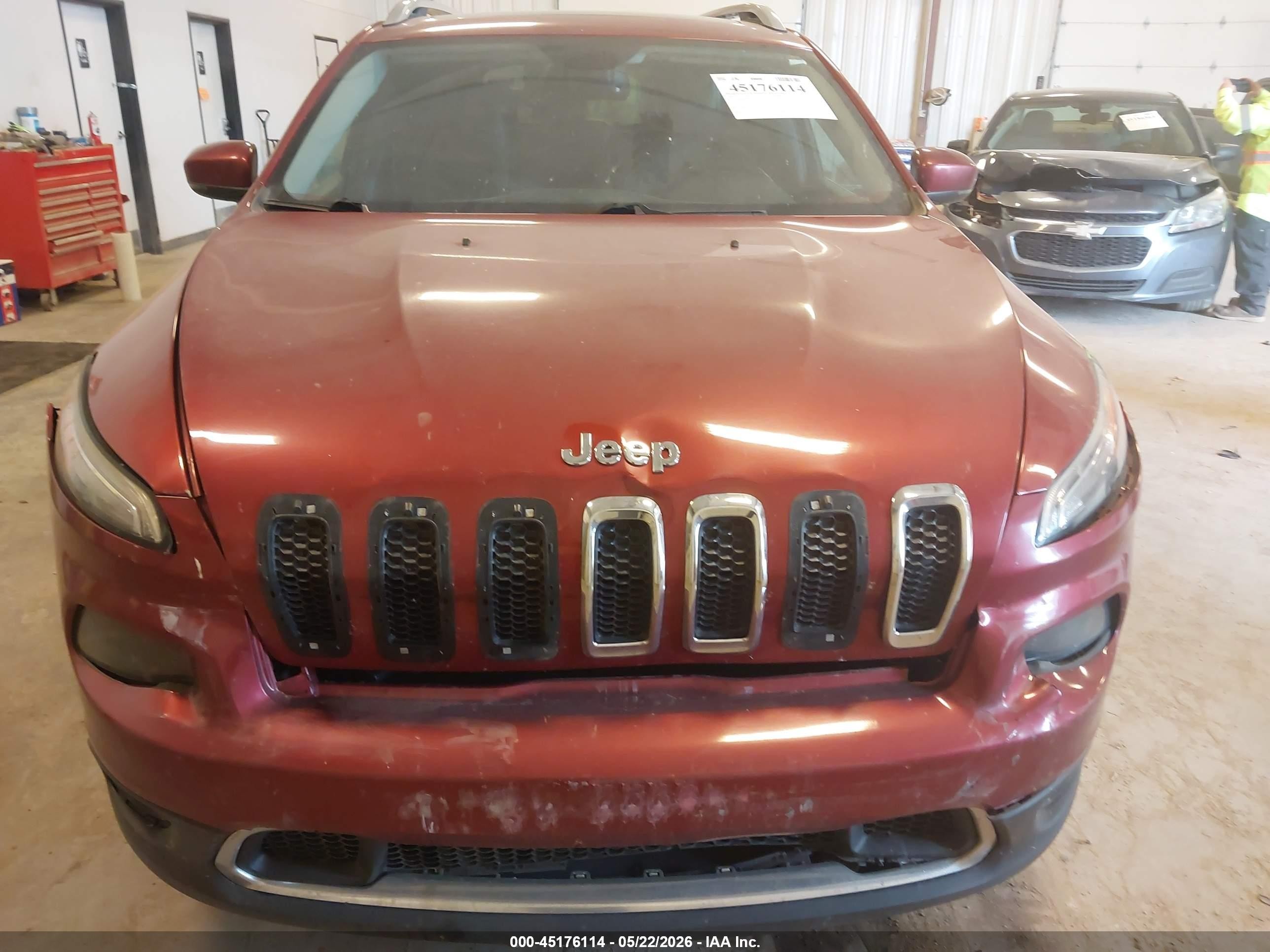 2015 Jeep Cherokee Limited Red vin: 1C4PJMDS0FW726686