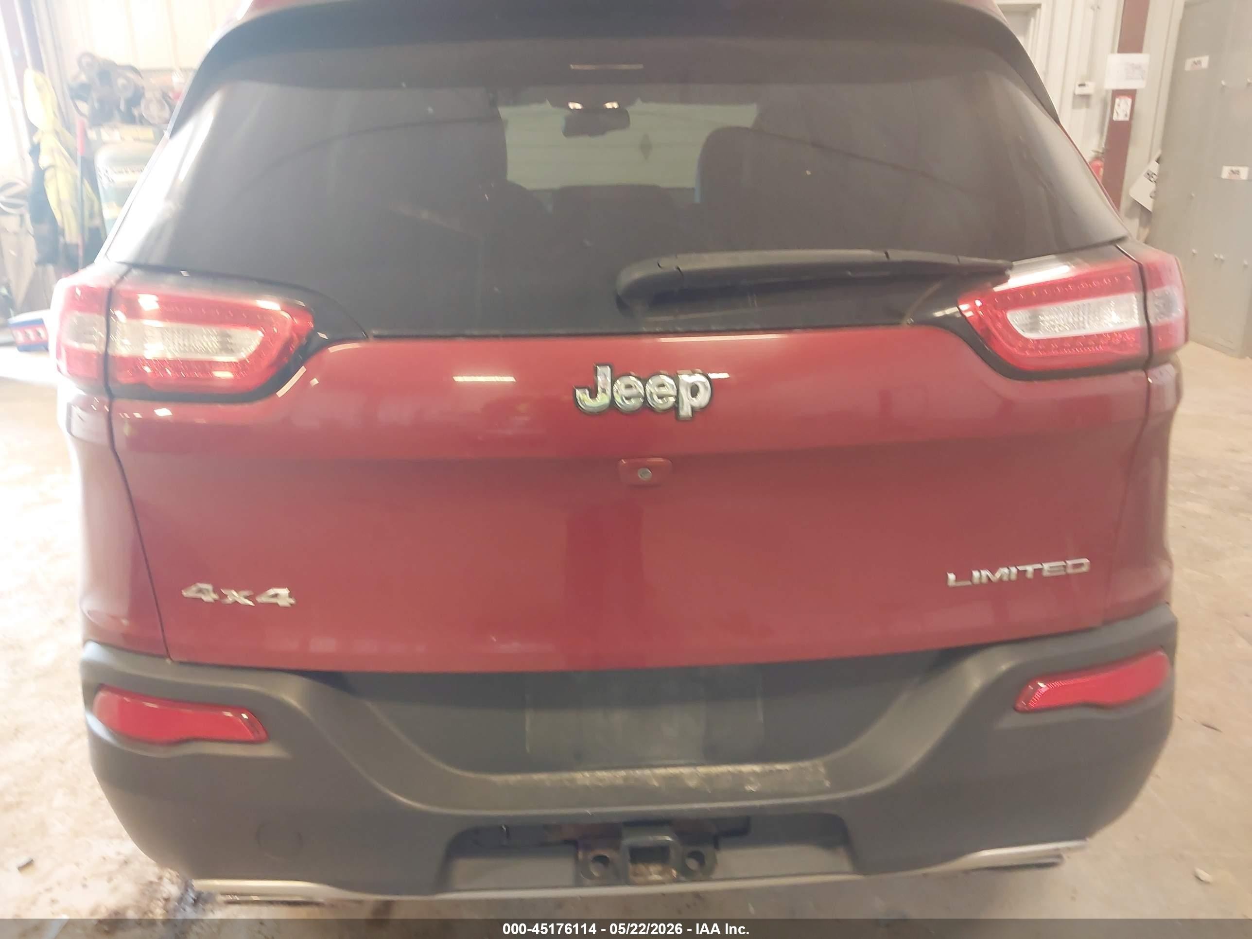 2015 Jeep Cherokee Limited Red vin: 1C4PJMDS0FW726686
