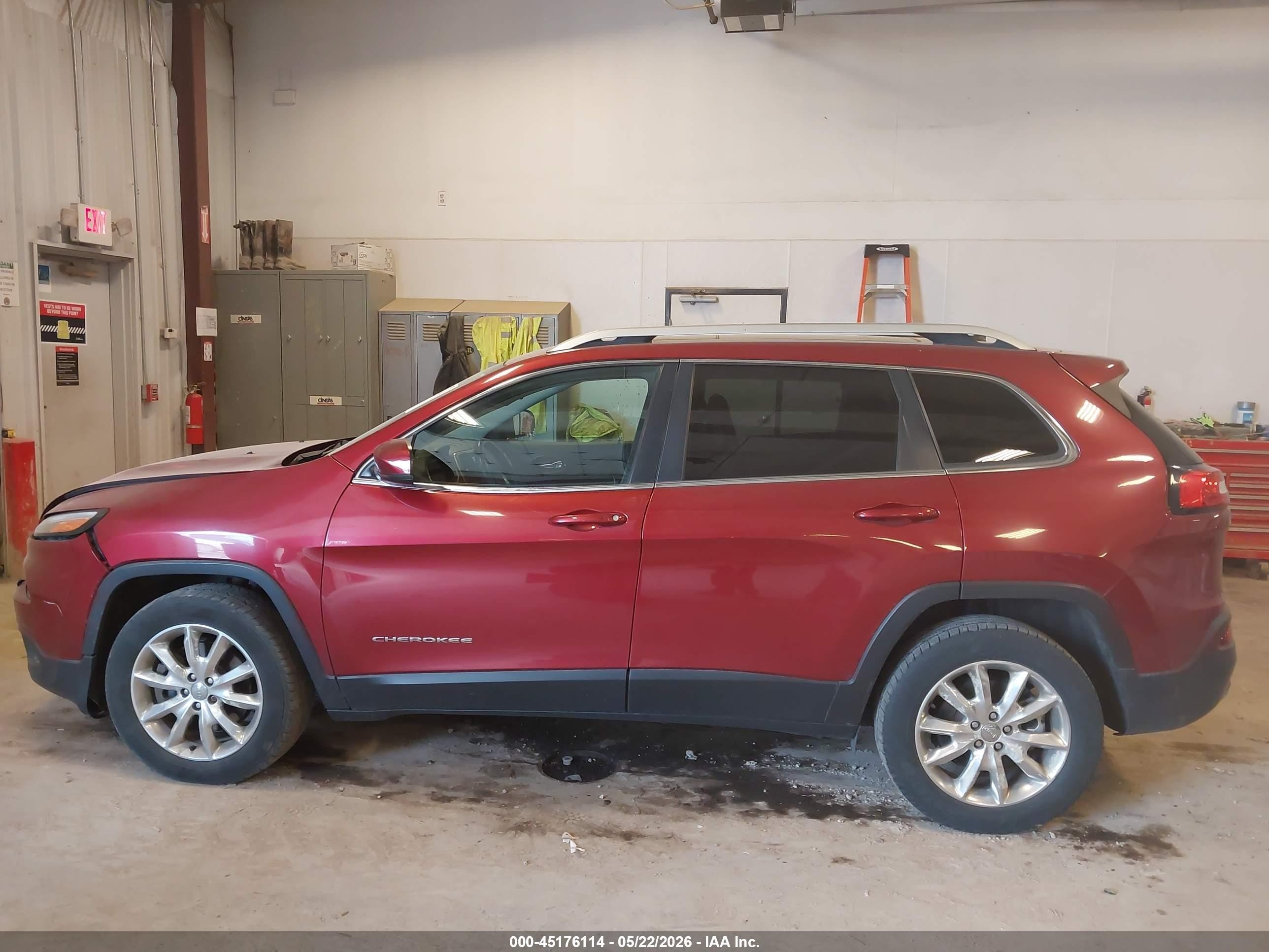 2015 Jeep Cherokee Limited Red vin: 1C4PJMDS0FW726686