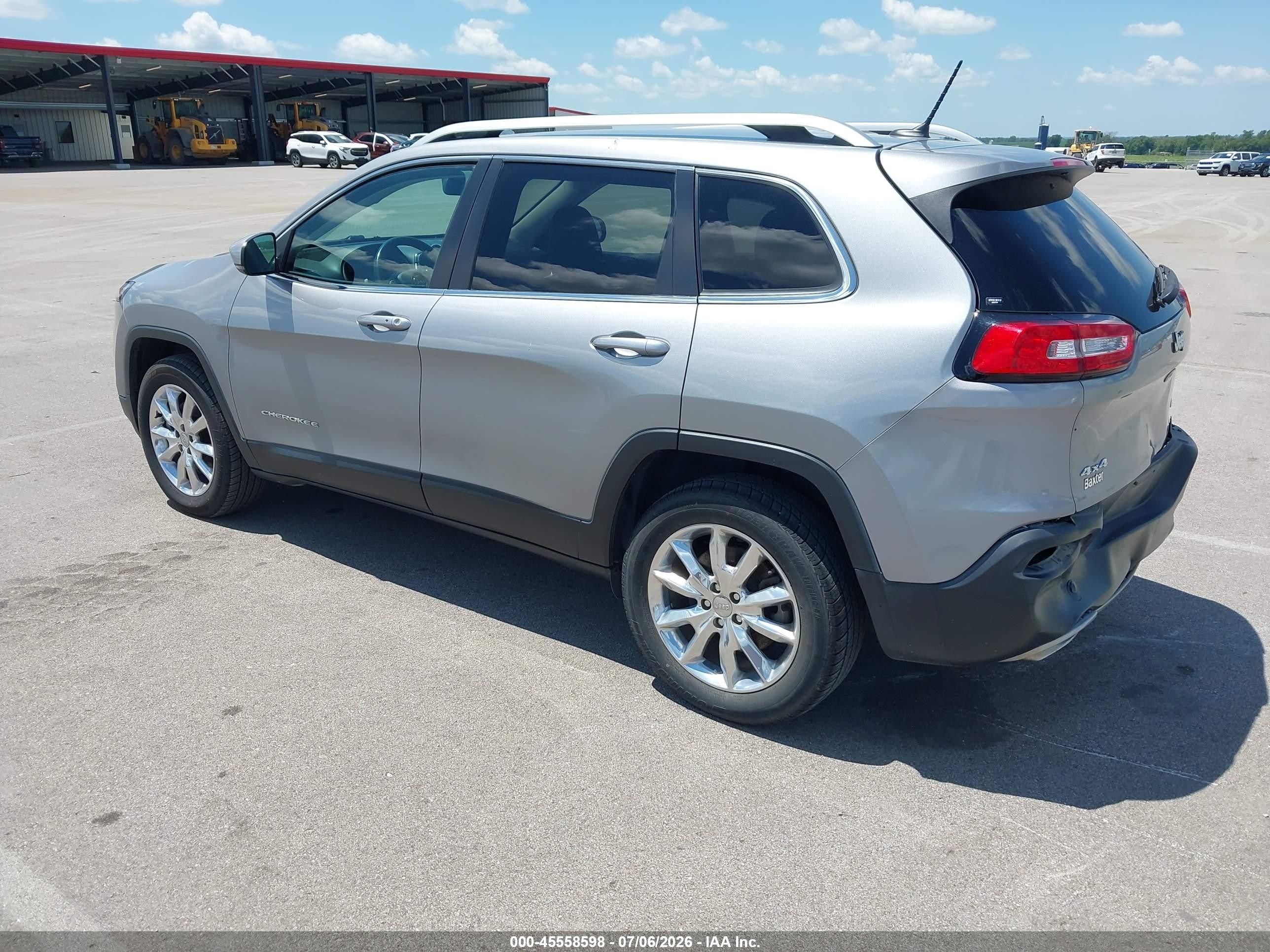 2015 Jeep Cherokee Limited Gray vin: 1C4PJMDS0FW736778