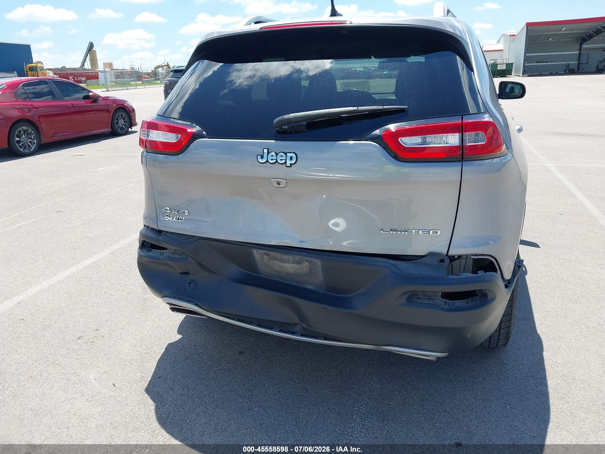2015 Jeep Cherokee Limited Gray vin: 1C4PJMDS0FW736778