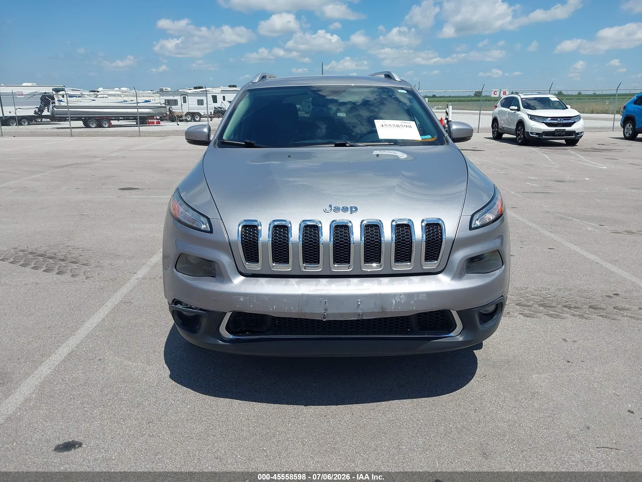 2015 Jeep Cherokee Limited Gray vin: 1C4PJMDS0FW736778