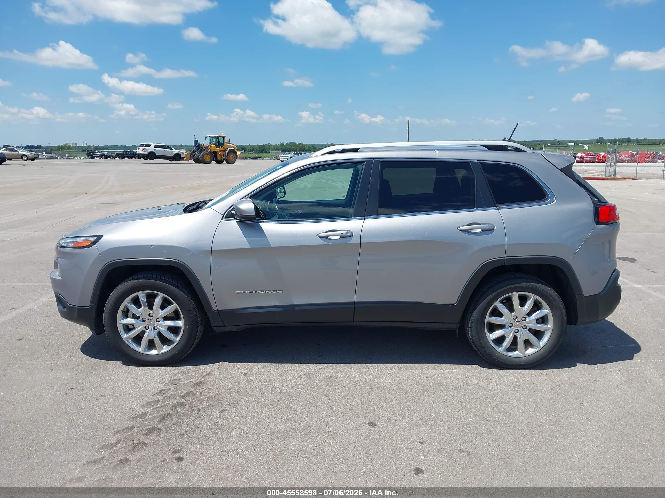 2015 Jeep Cherokee Limited Gray vin: 1C4PJMDS0FW736778
