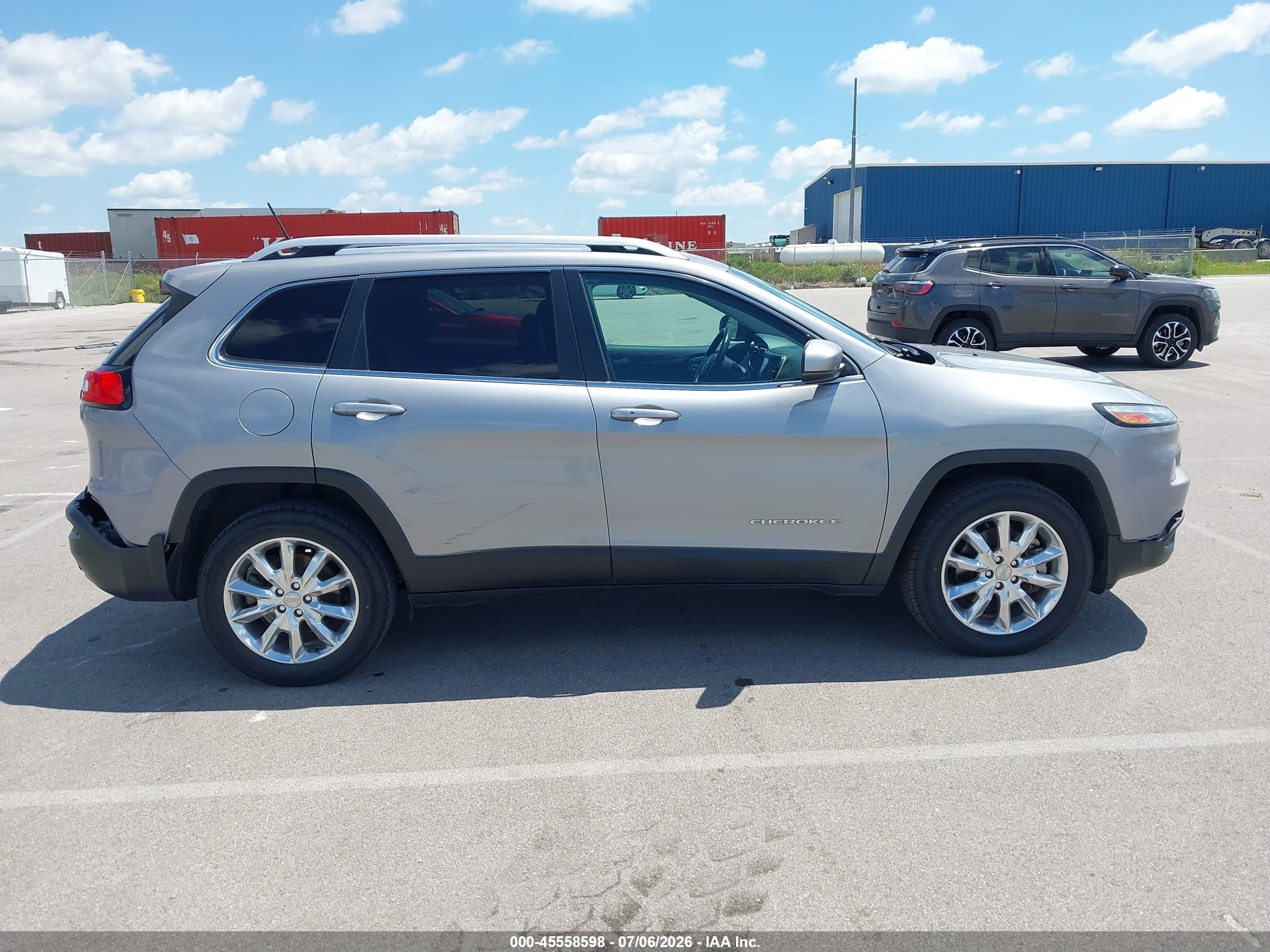 2015 Jeep Cherokee Limited Gray vin: 1C4PJMDS0FW736778