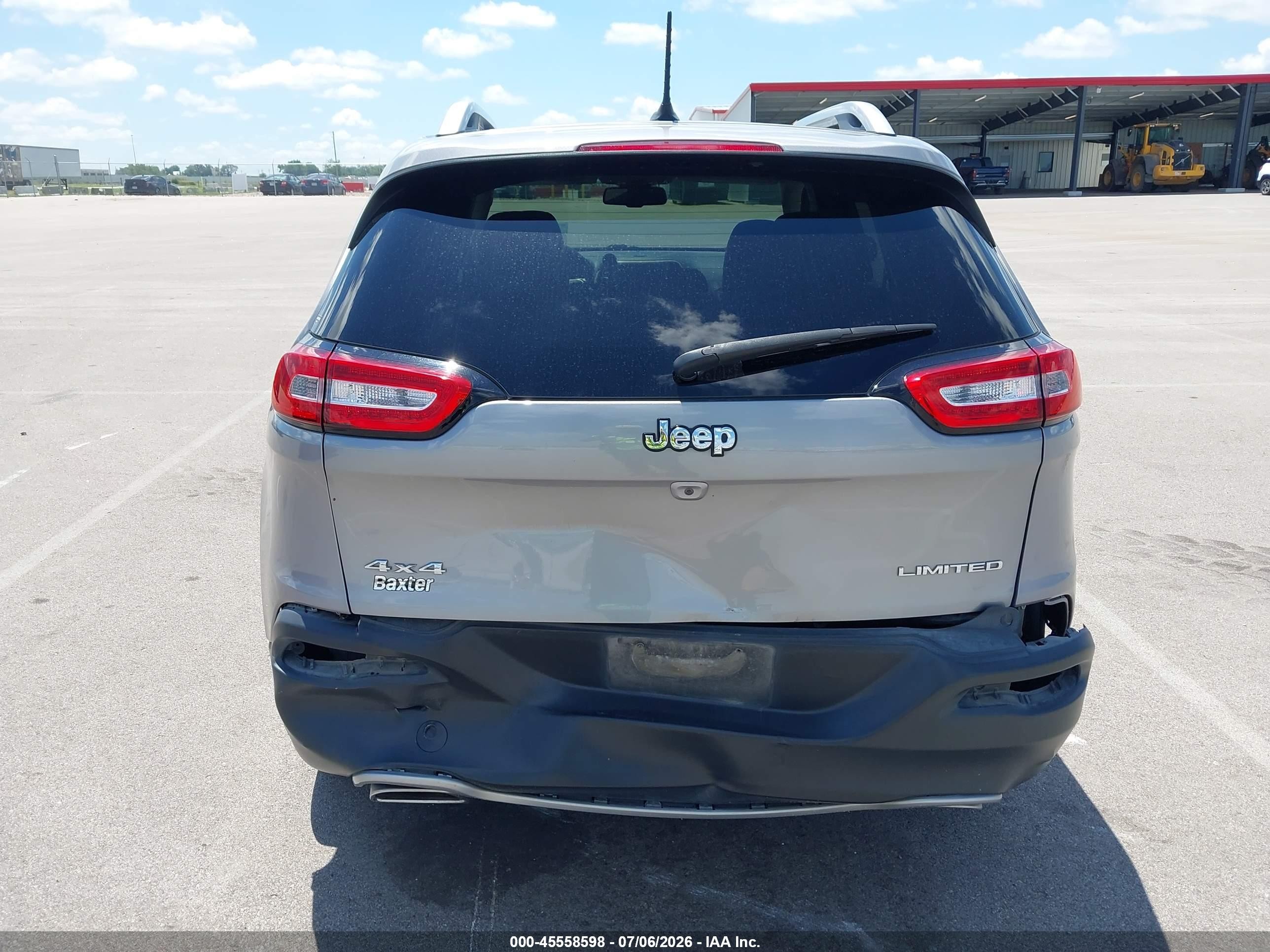 2015 Jeep Cherokee Limited Gray vin: 1C4PJMDS0FW736778