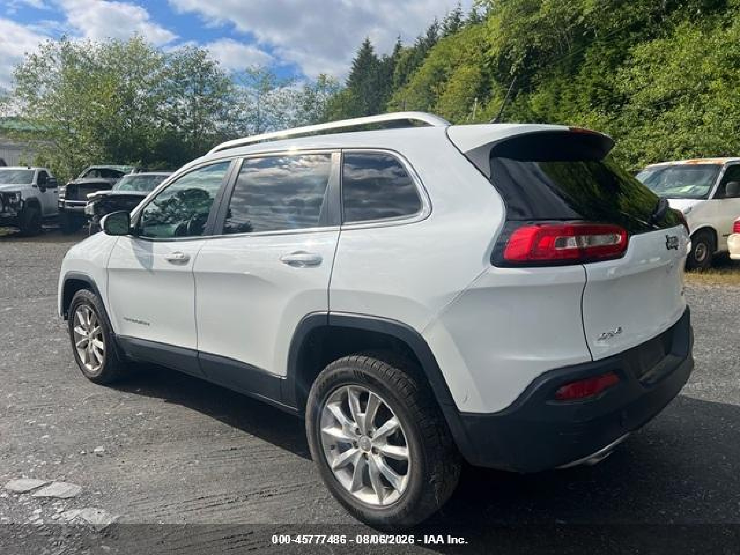 2014 Jeep Cherokee Limited White vin: 1C4PJMDS1EW168247