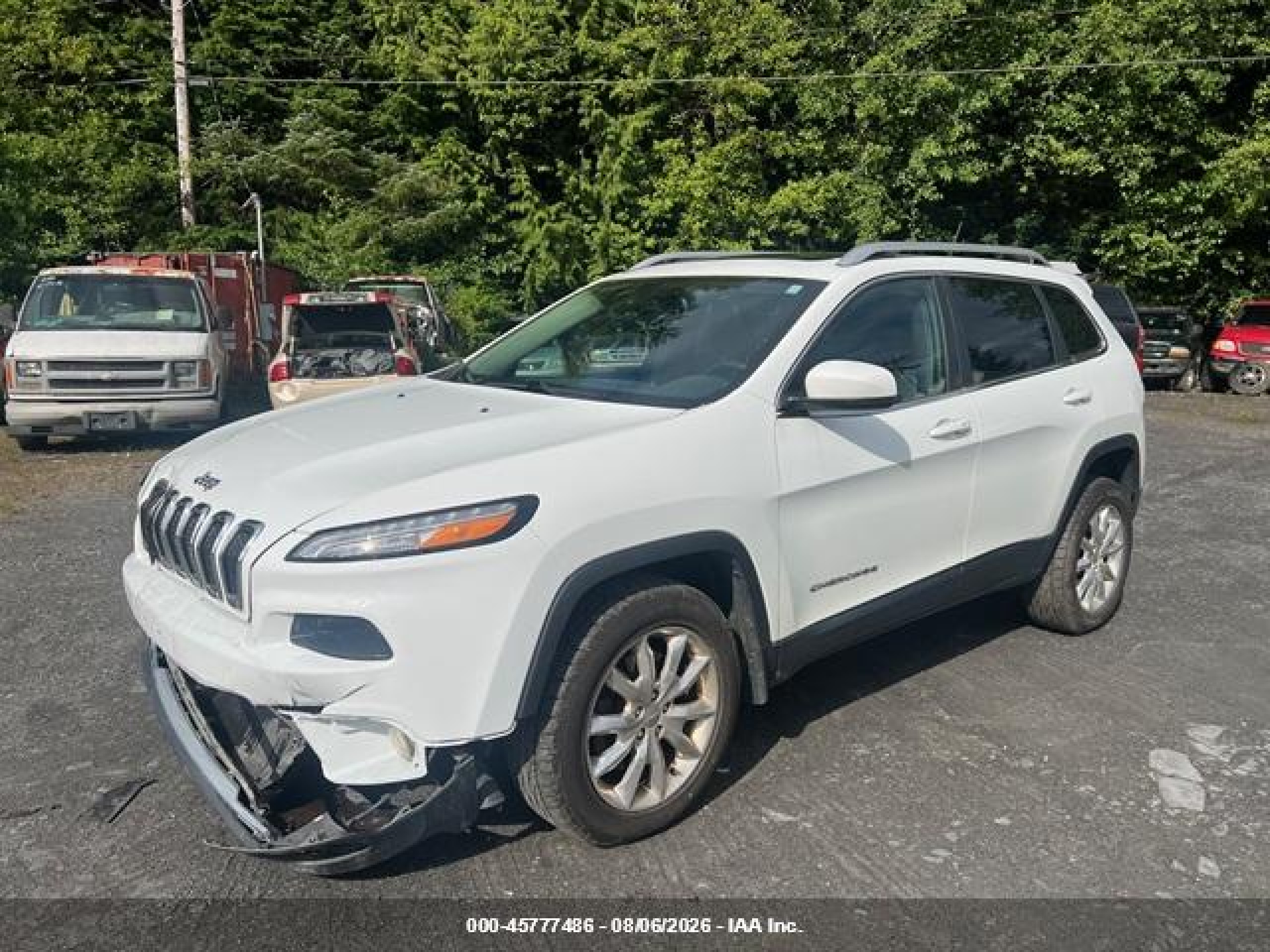 2014 Jeep Cherokee Limited White vin: 1C4PJMDS1EW168247