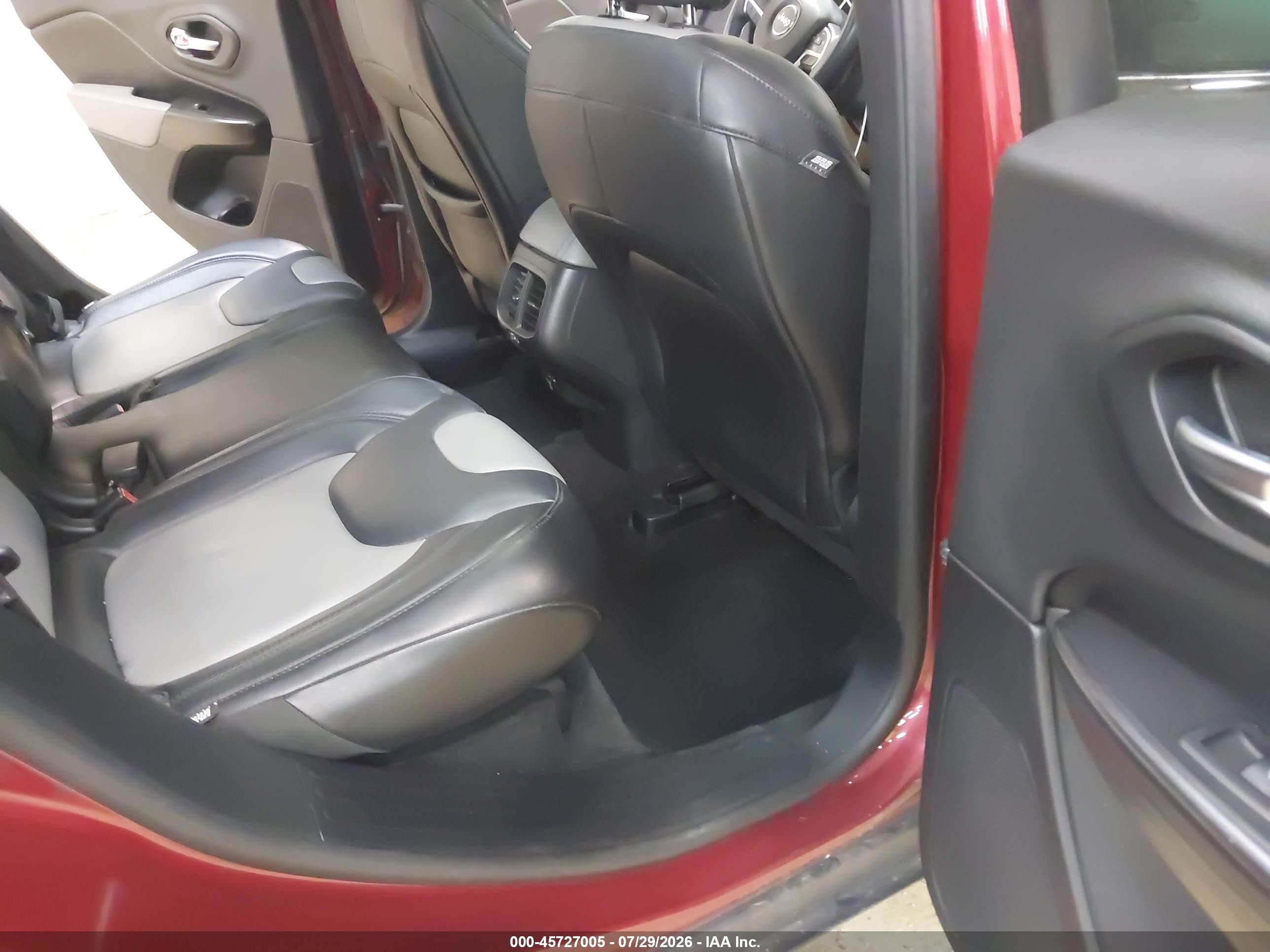 2014 Jeep Cherokee Limited Burgundy vin: 1C4PJMDS1EW183766
