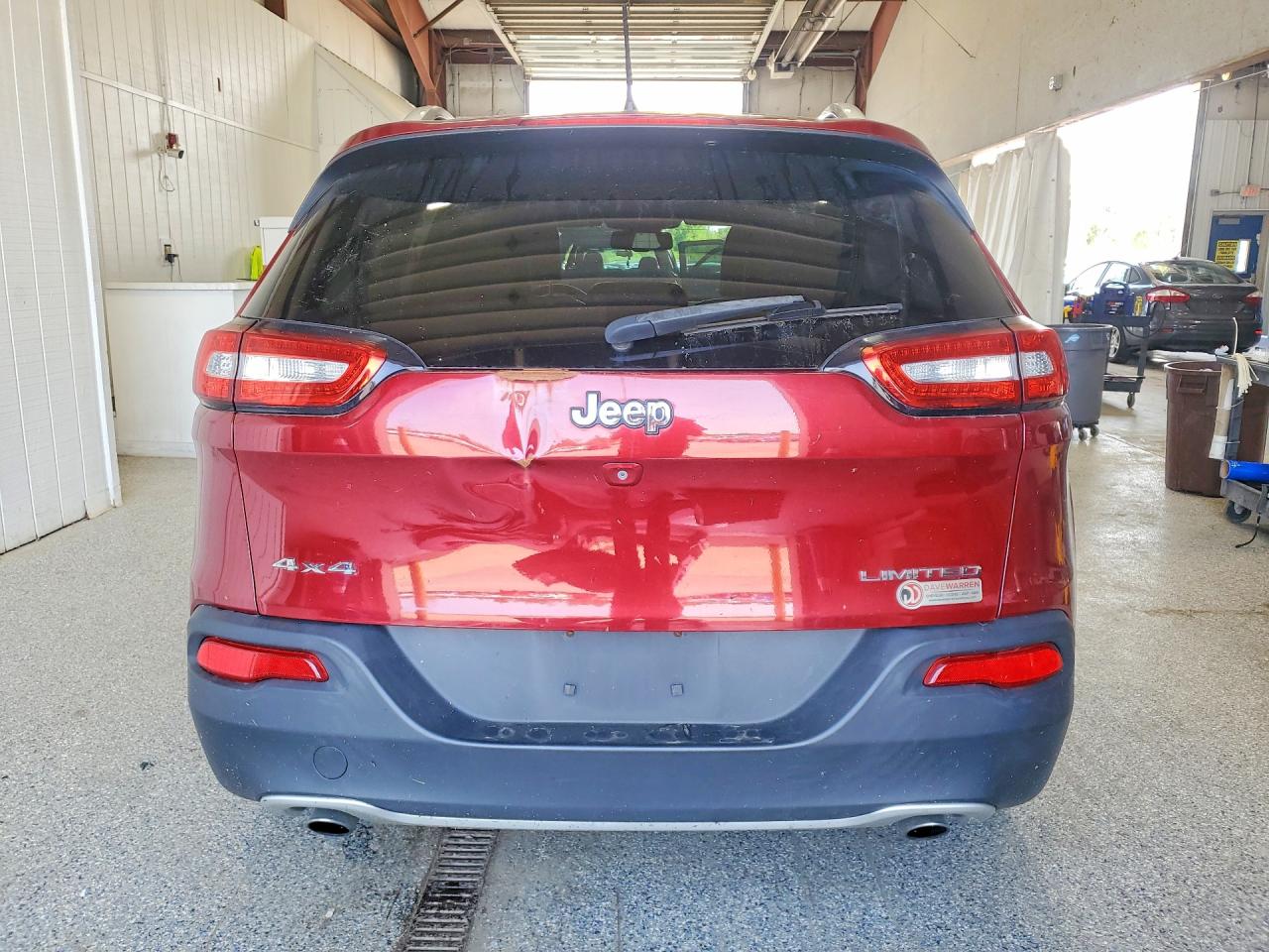 2014 Jeep Cherokee Limited Maroon vin: 1C4PJMDS1EW184268