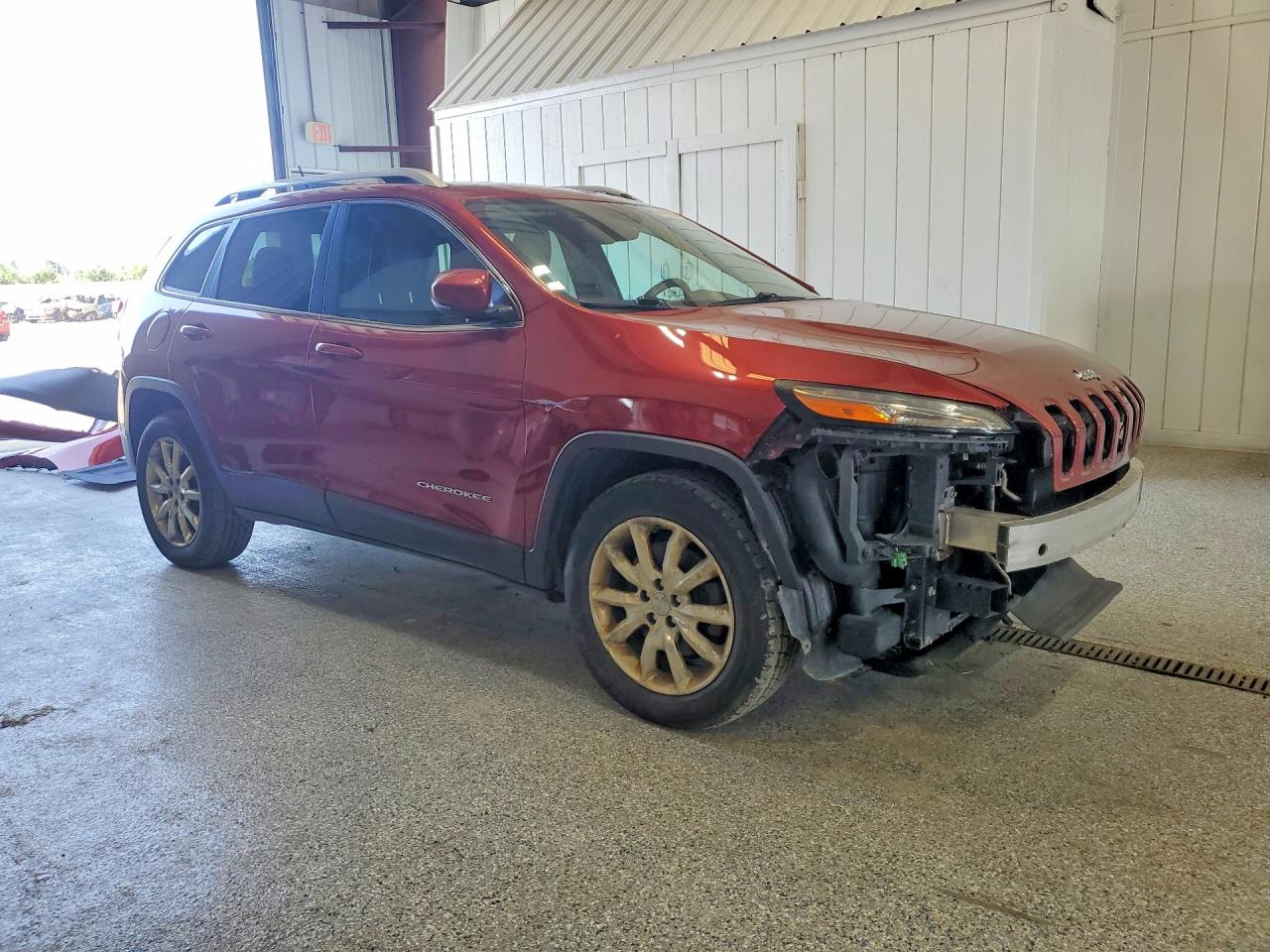2014 Jeep Cherokee Limited Maroon vin: 1C4PJMDS1EW184268