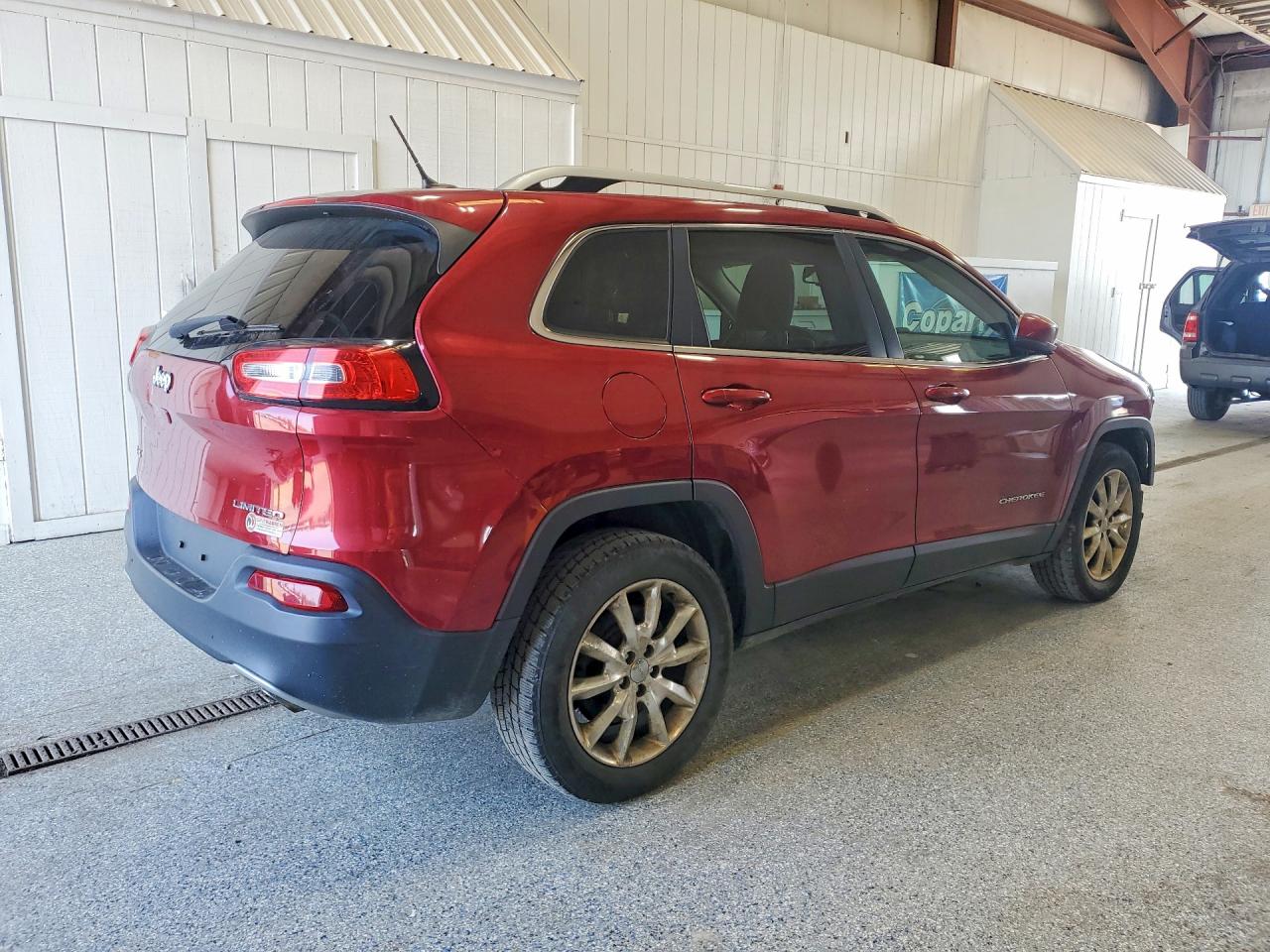 2014 Jeep Cherokee Limited Maroon vin: 1C4PJMDS1EW184268