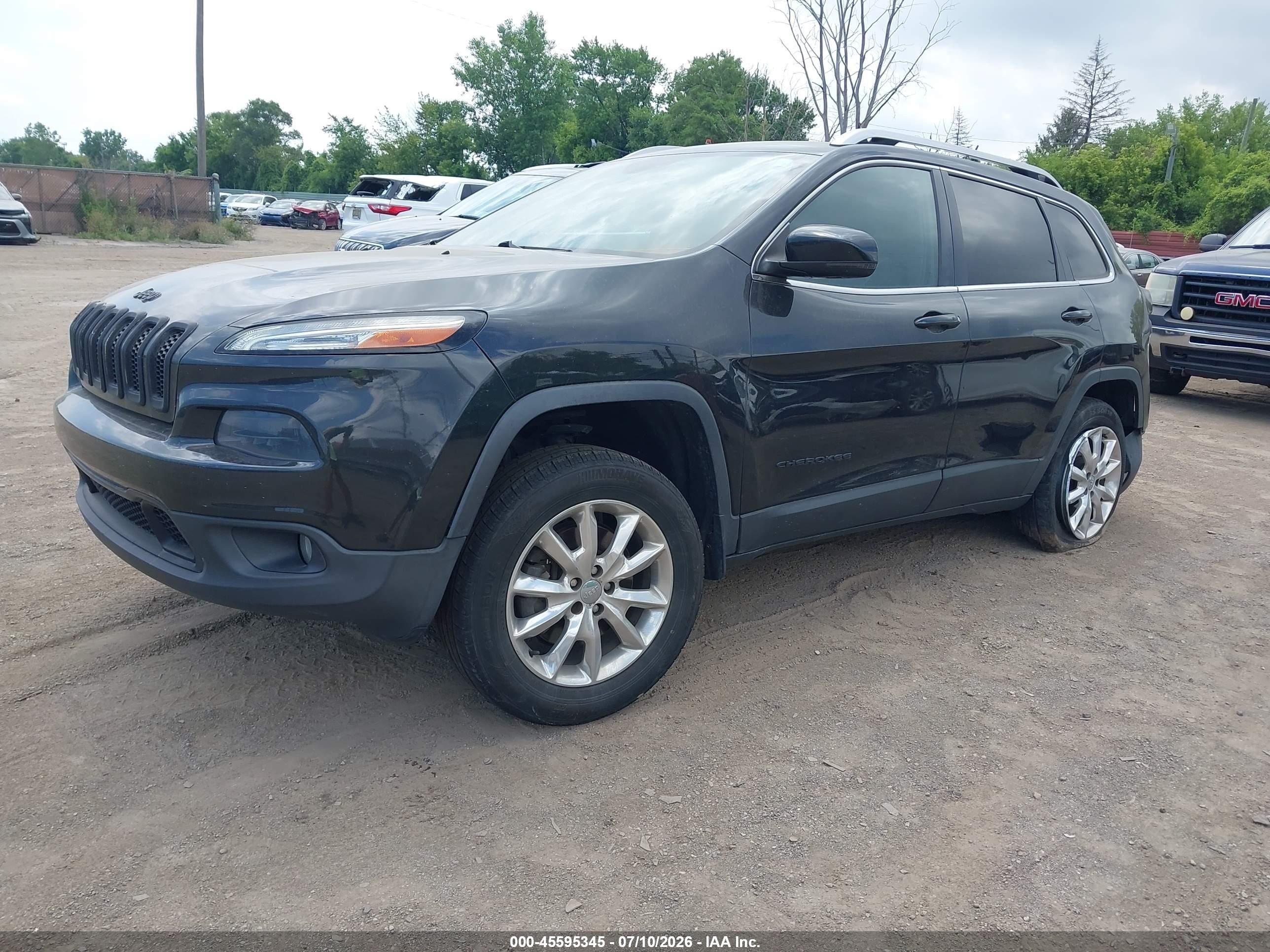 2014 Jeep Cherokee Limited Gray vin: 1C4PJMDS1EW191124