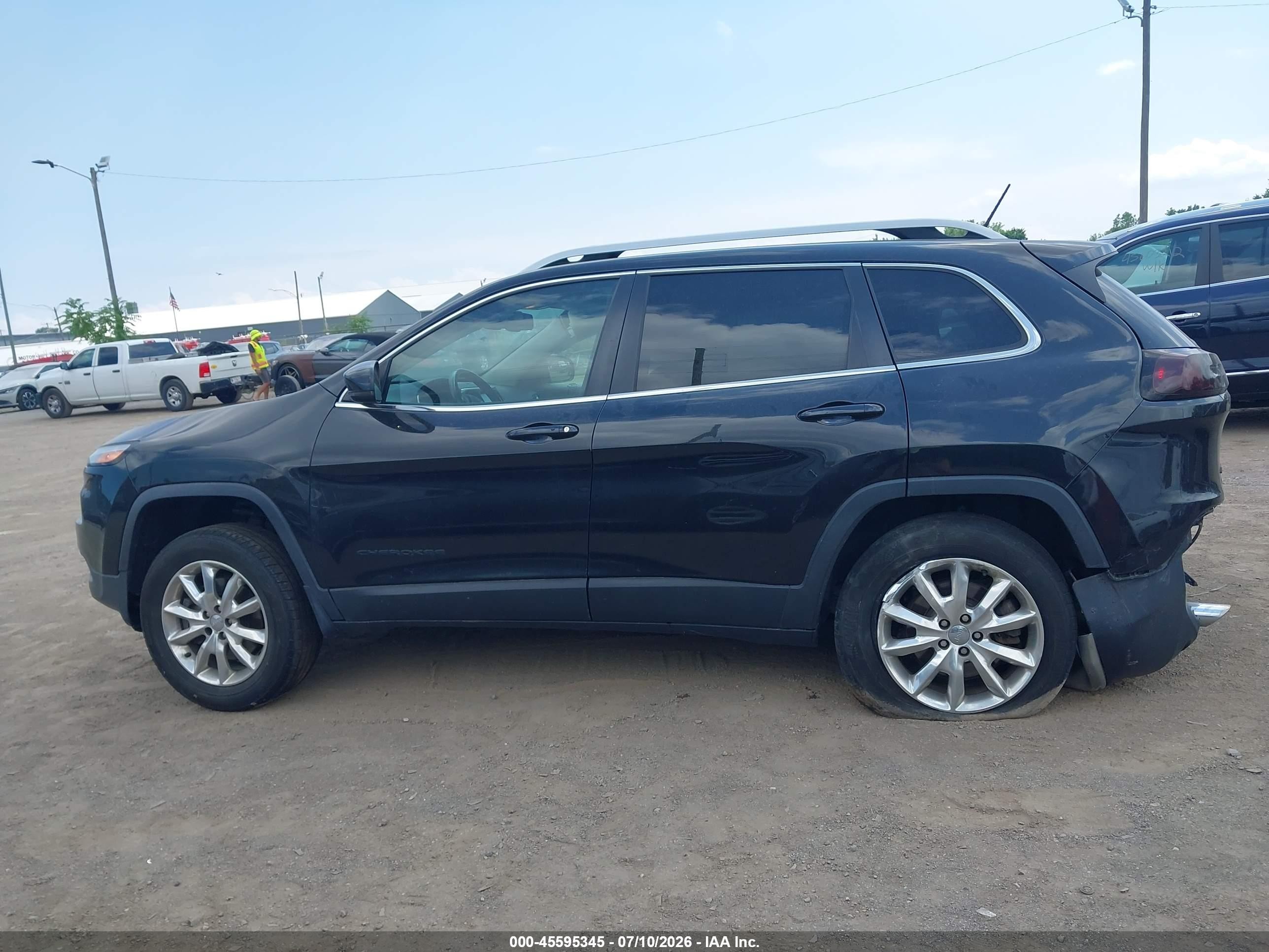 2014 Jeep Cherokee Limited Gray vin: 1C4PJMDS1EW191124