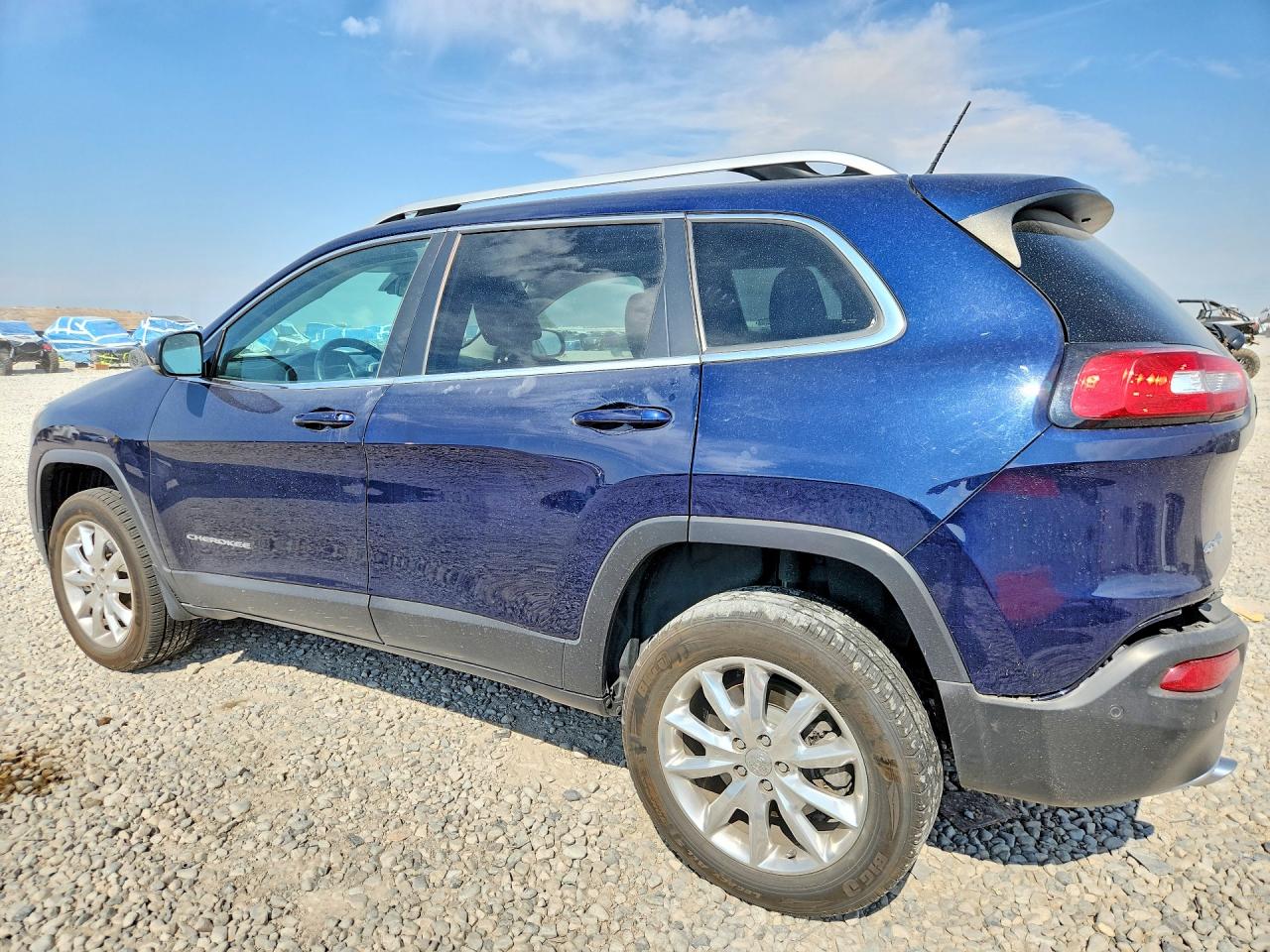 2014 Jeep Cherokee Limited Blue vin: 1C4PJMDS1EW232657