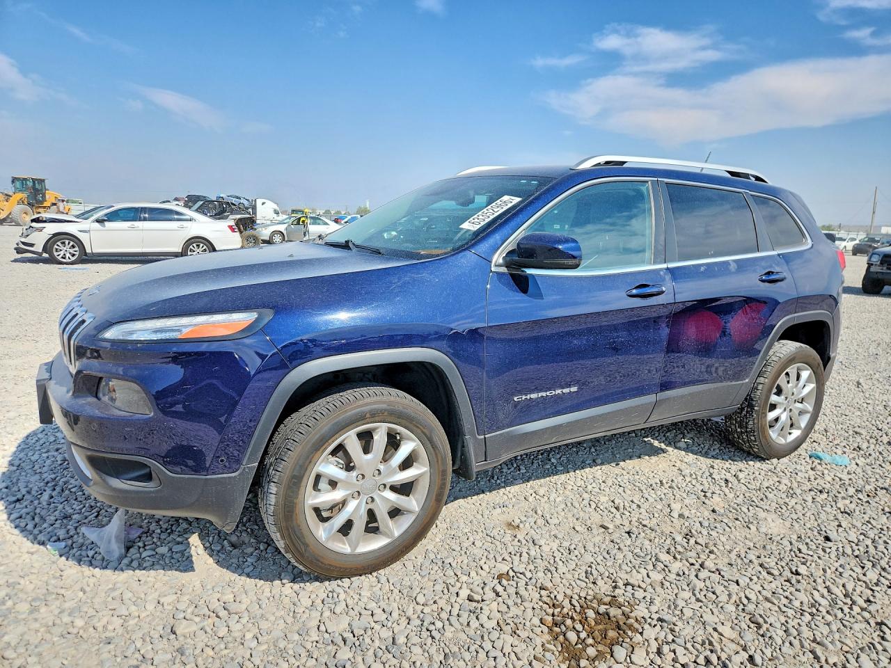 2014 Jeep Cherokee Limited Blue vin: 1C4PJMDS1EW232657