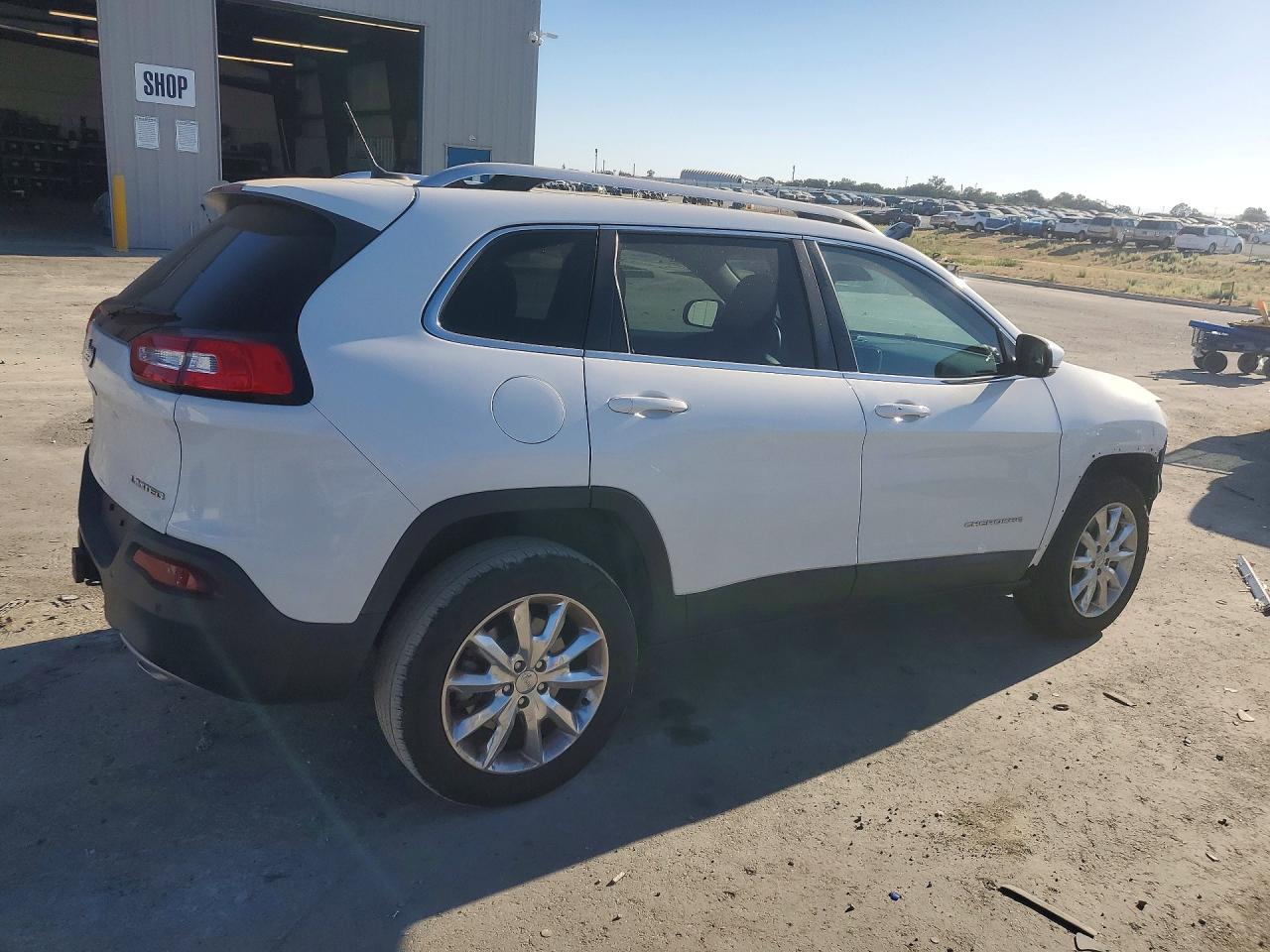 2014 Jeep Cherokee Limited White vin: 1C4PJMDS1EW236658