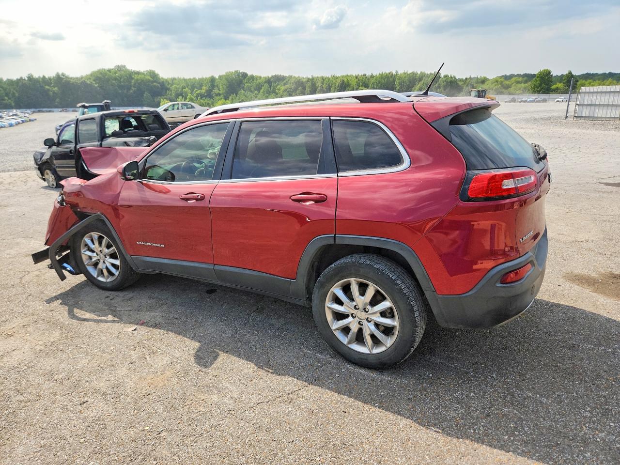 2014 Jeep Cherokee Limited Красный vin: 1C4PJMDS1EW247451