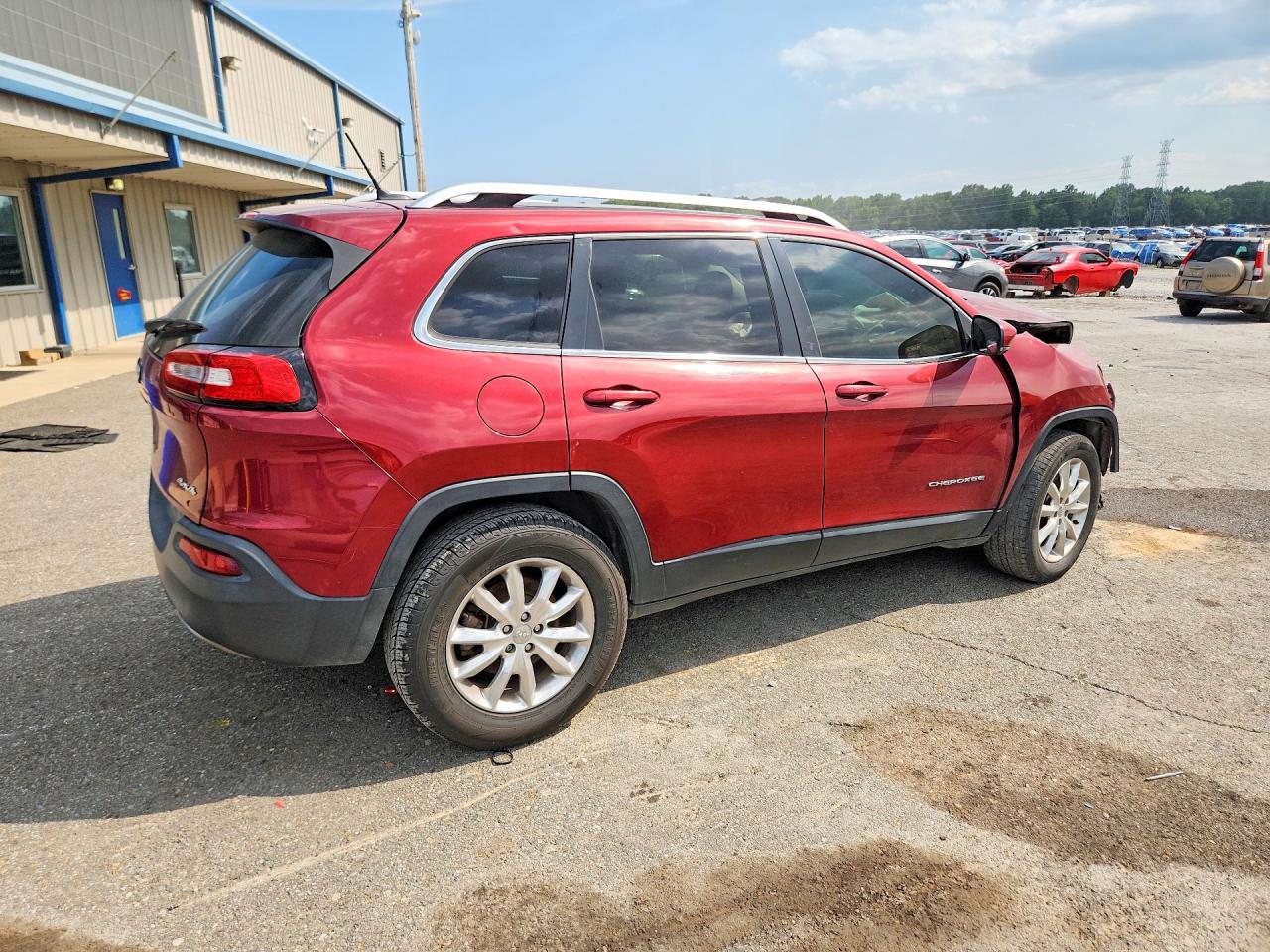 2014 Jeep Cherokee Limited Красный vin: 1C4PJMDS1EW247451