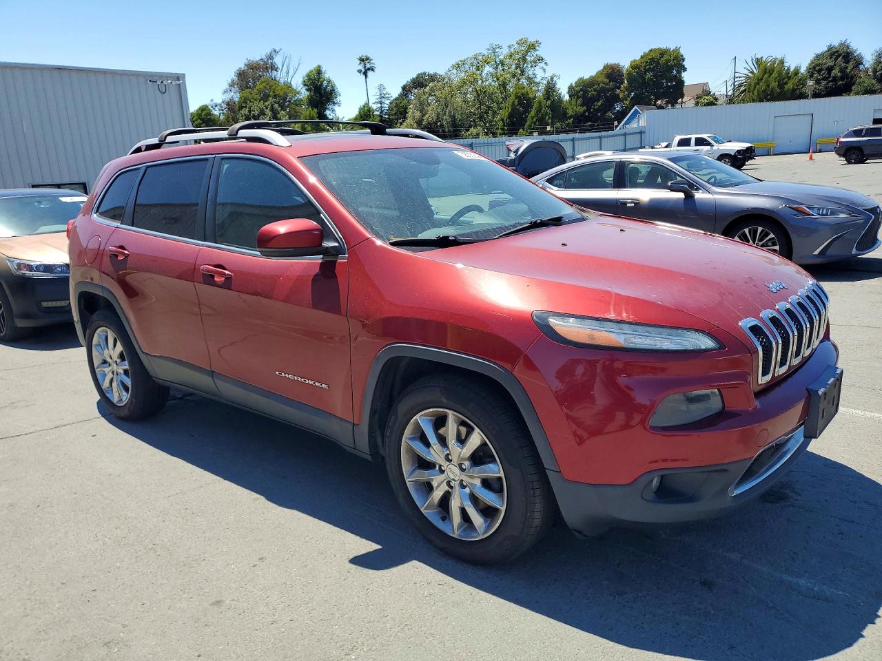 2014 Jeep Cherokee Limited Maroon vin: 1C4PJMDS1EW266338