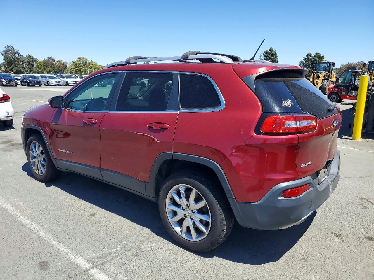 2014 Jeep Cherokee Limited Maroon vin: 1C4PJMDS1EW266338