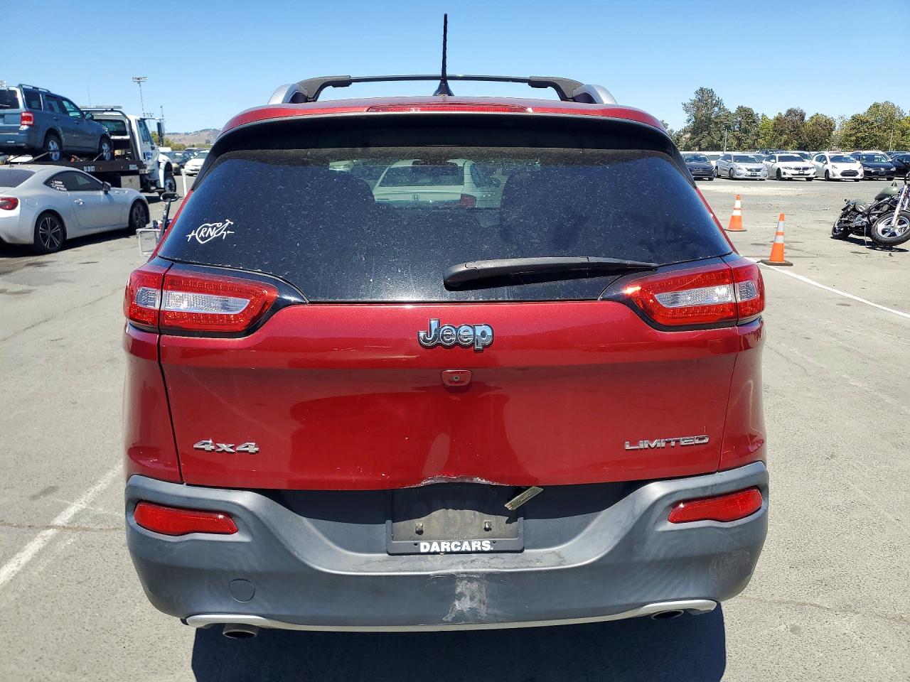 2014 Jeep Cherokee Limited Maroon vin: 1C4PJMDS1EW266338