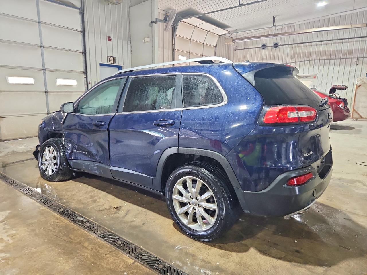 2014 Jeep Cherokee Limited Blue vin: 1C4PJMDS1EW270213