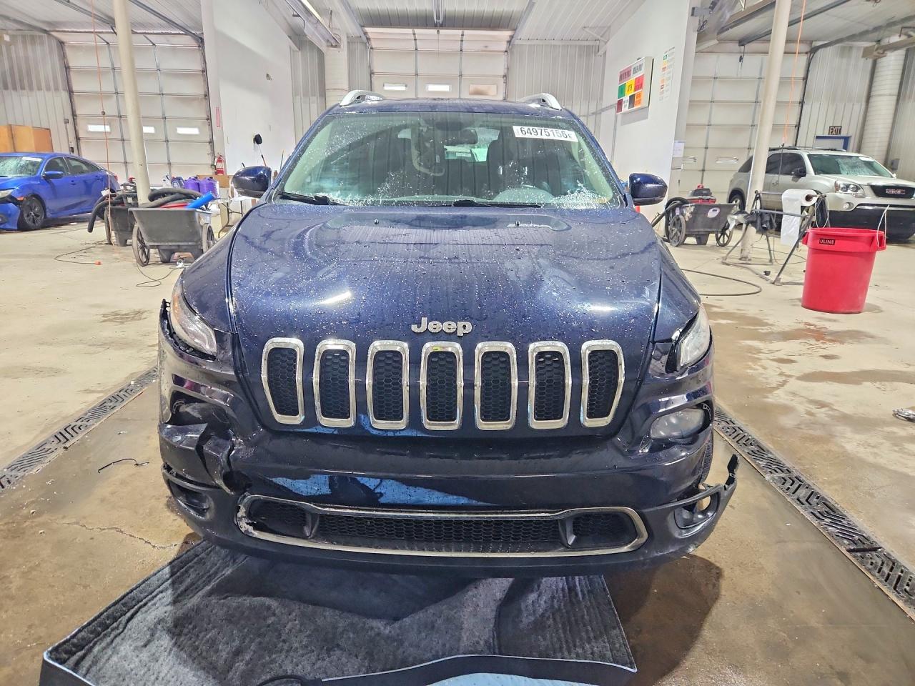2014 Jeep Cherokee Limited Blue vin: 1C4PJMDS1EW270213