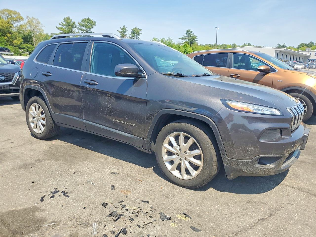 2014 Jeep Cherokee Limited Charcoal vin: 1C4PJMDS1EW280949
