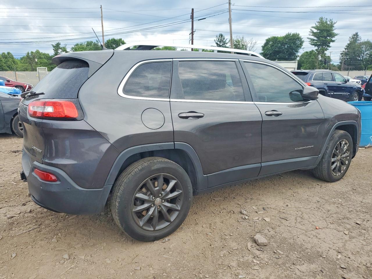 2014 Jeep Cherokee Limited Black vin: 1C4PJMDS1EW281258